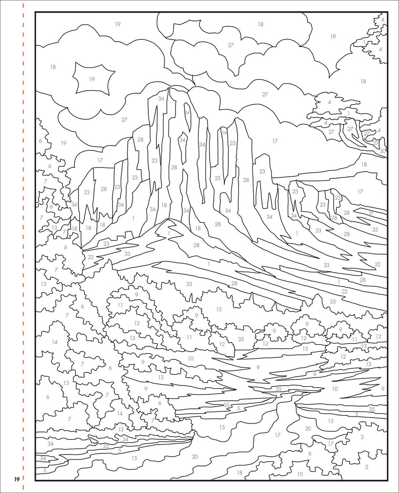 Bob Ross Color-by-Number