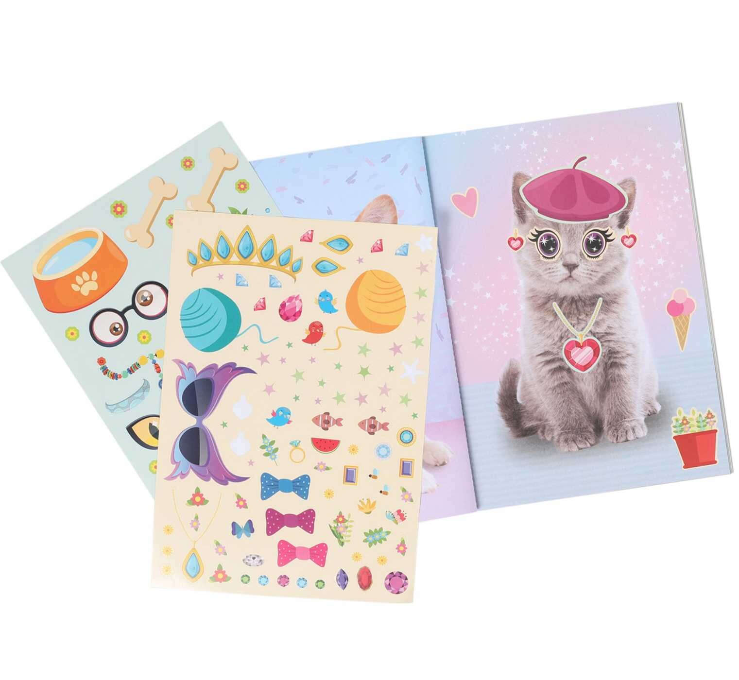 Super Silly Stickers: Puppies & Kittens Sticker Book for Kids