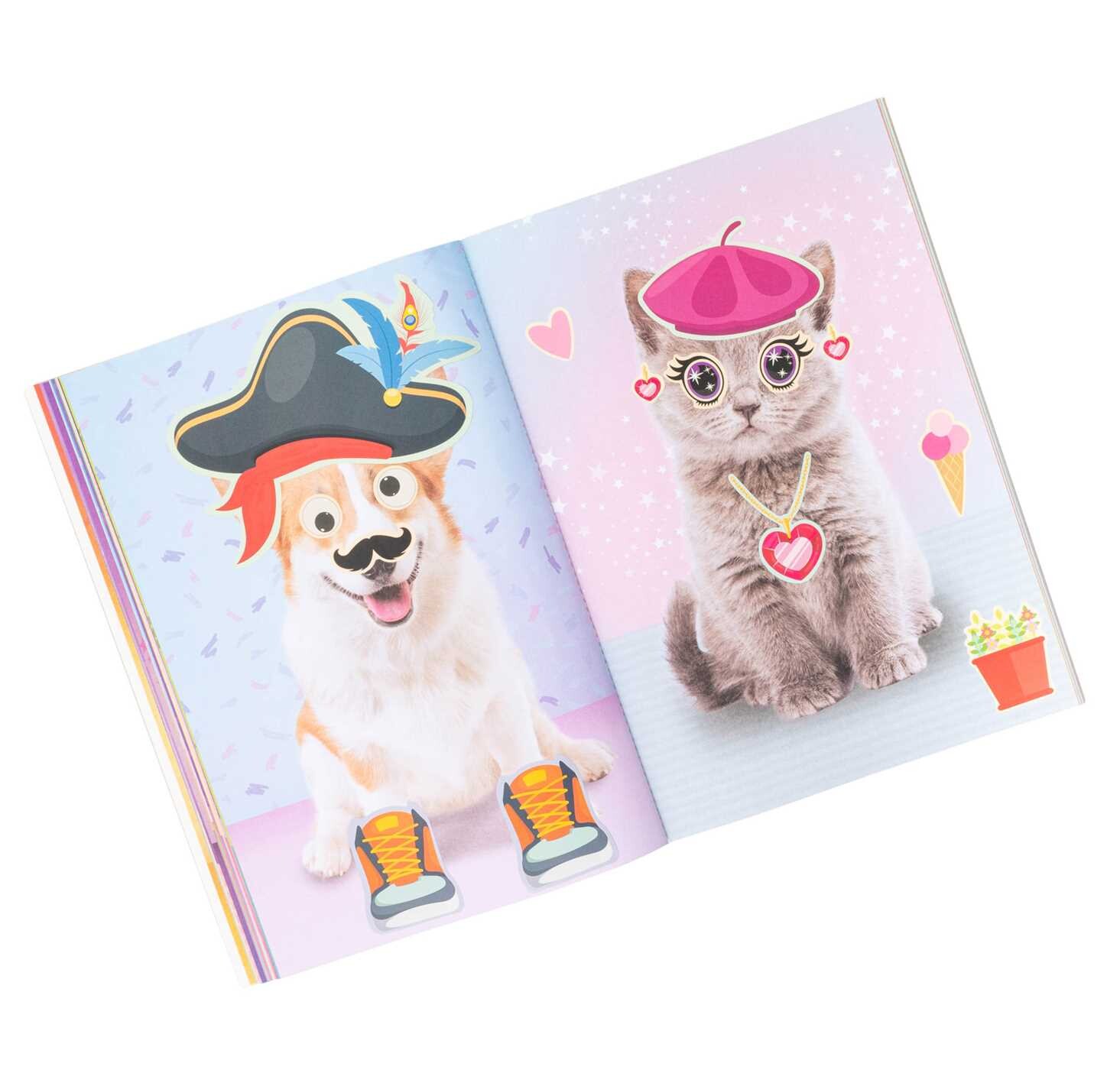 Super Silly Stickers: Puppies & Kittens Sticker Book for Kids