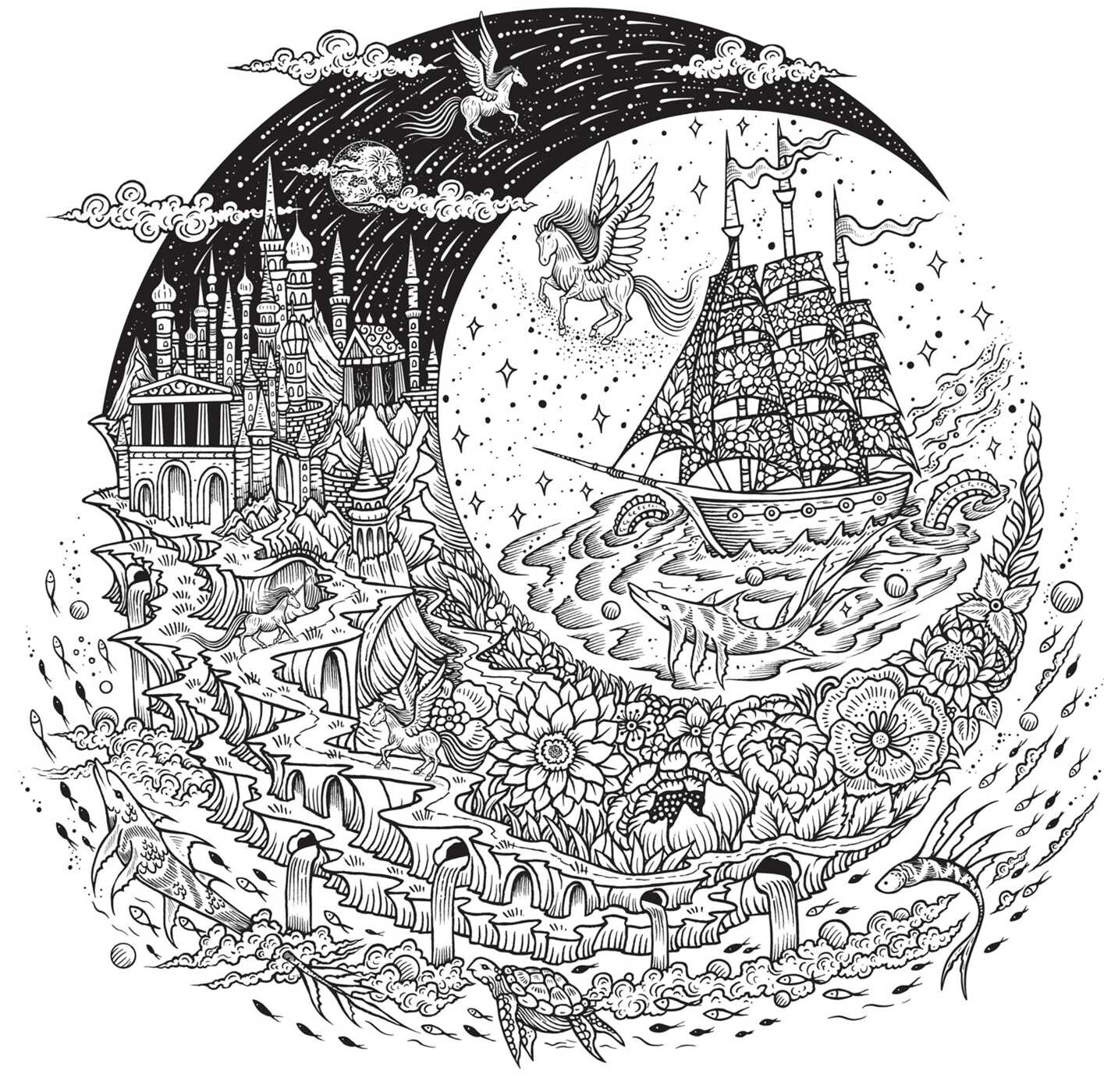 Dream Voyage Coloring