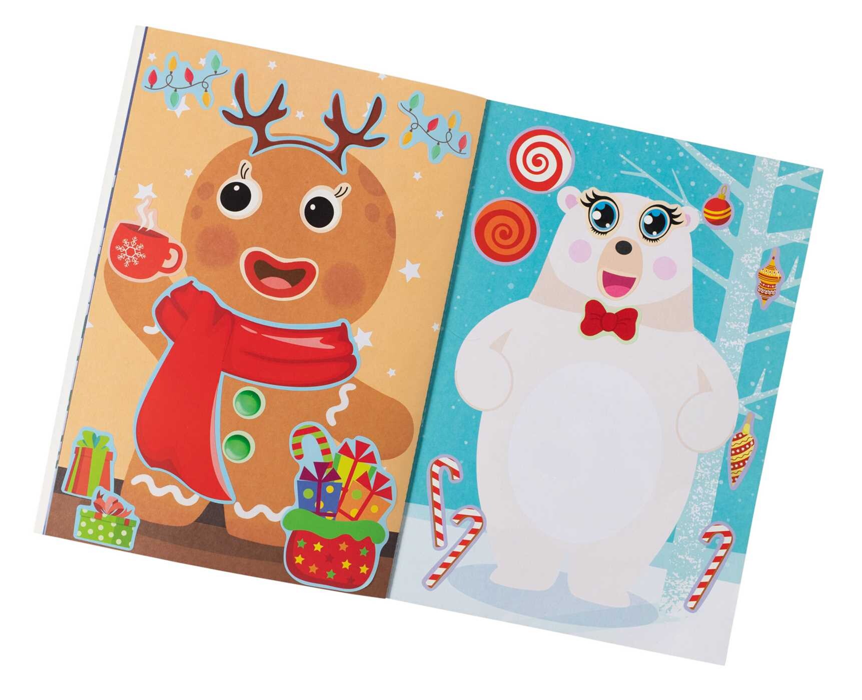 Super Silly Stickers: Christmas Sticker Book for Kids