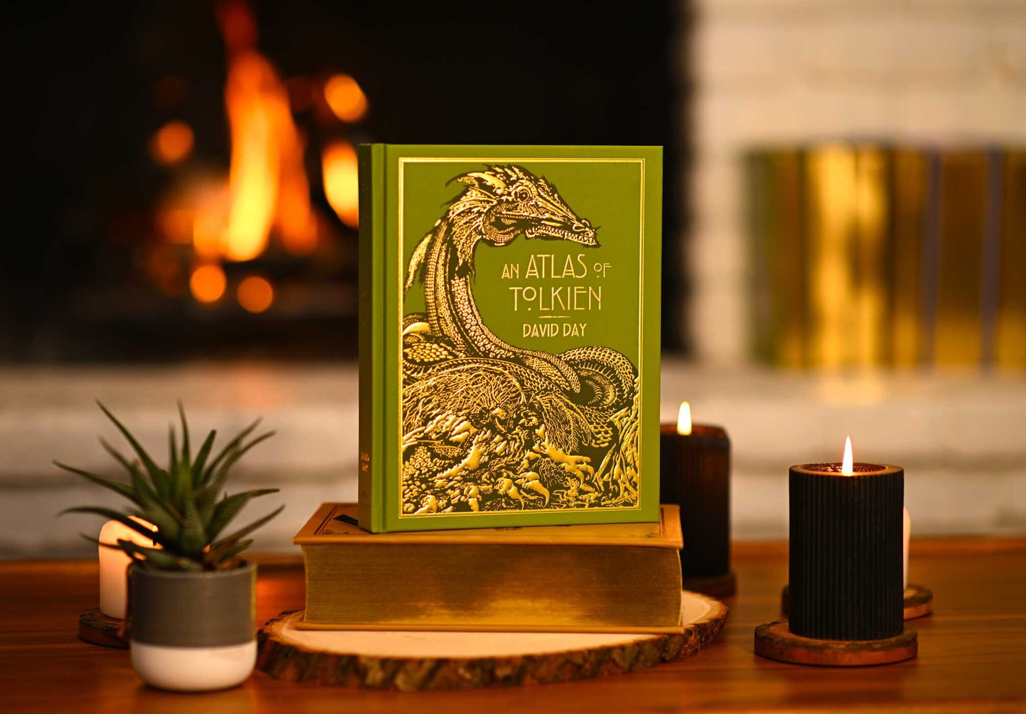 Atlas of Tolkien Deluxe Edition - Tolkien Reference Book for All Ages, Illustrated Lord of the Rings Guide, Maps of Middle-earth