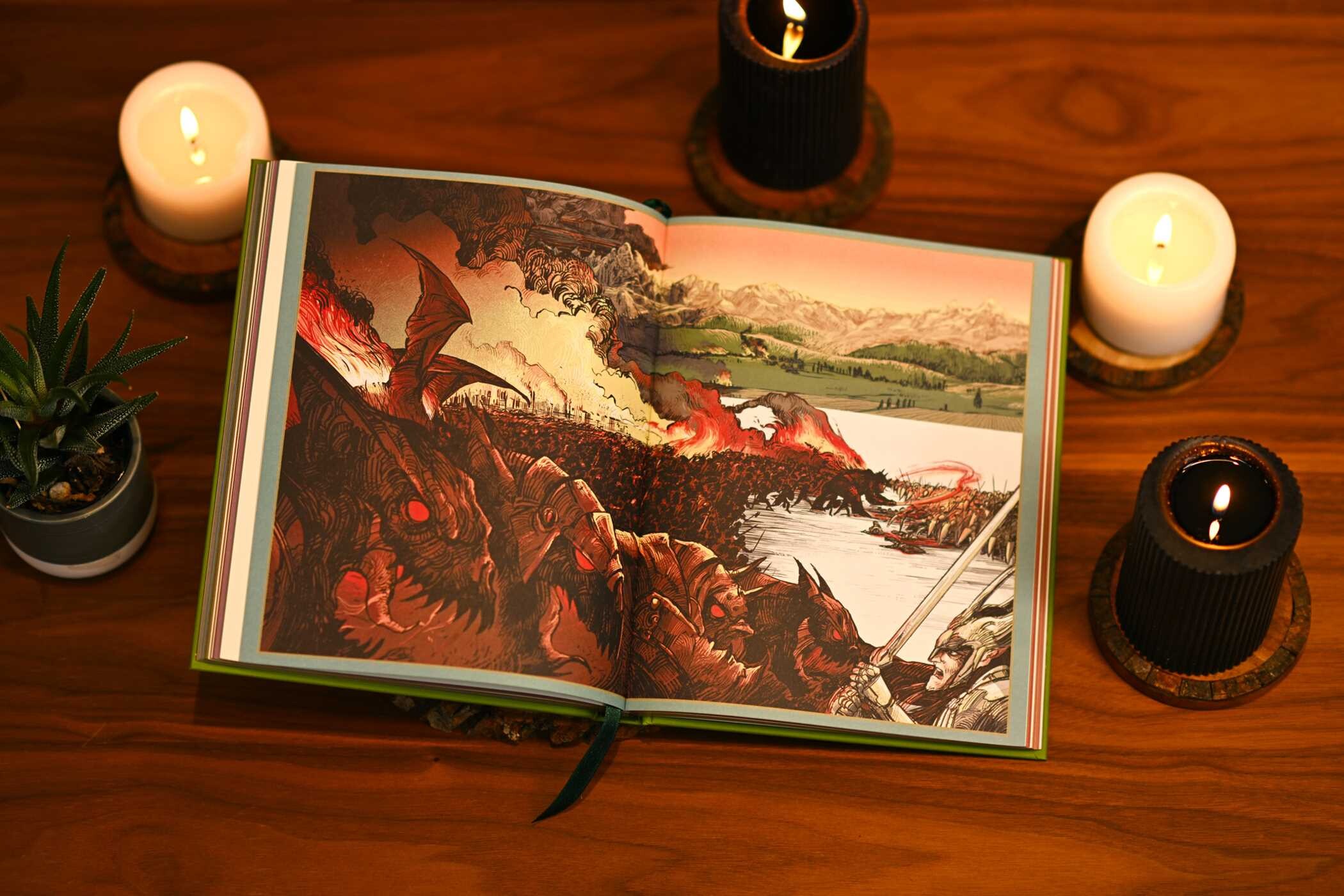 Atlas of Tolkien Deluxe Edition - Tolkien Reference Book for All Ages, Illustrated Lord of the Rings Guide, Maps of Middle-earth