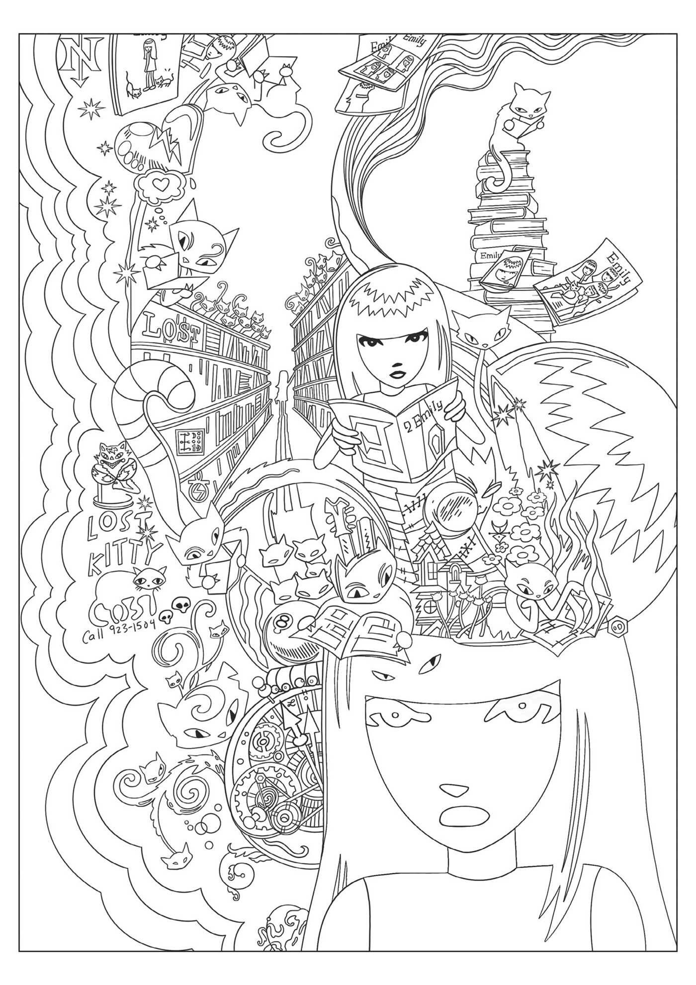 Emily the Strange Coloring Book