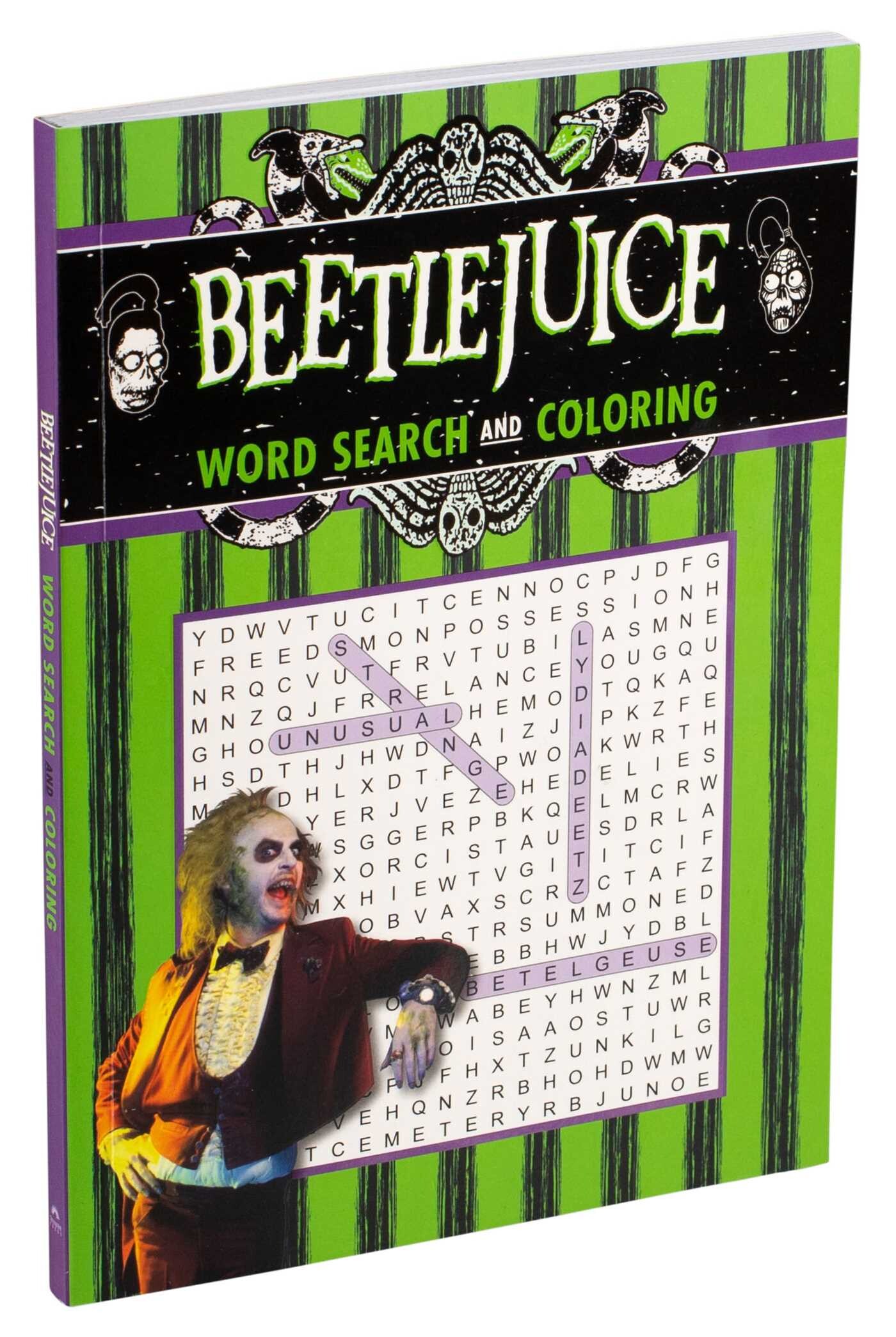 Beetlejuice Word Search and Coloring | Book by Editors of Thunder Bay Press | Official Publisher ...