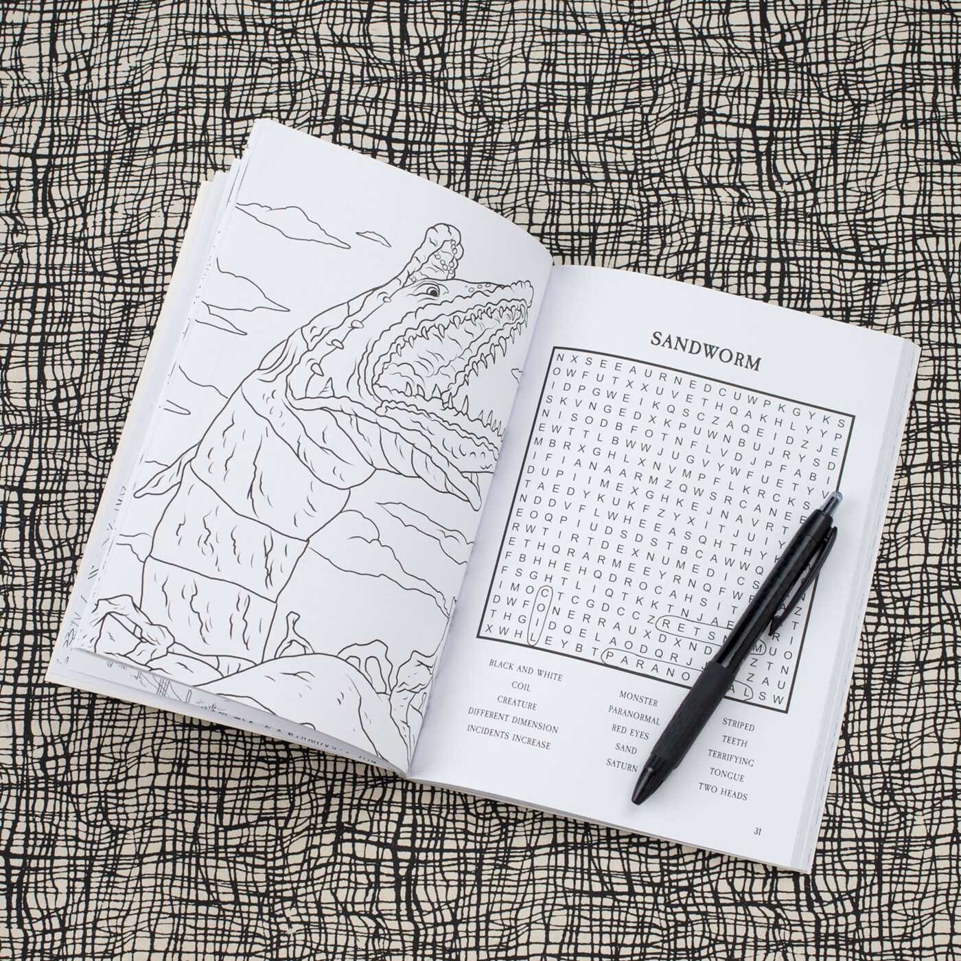 Beetlejuice Word Search and Coloring