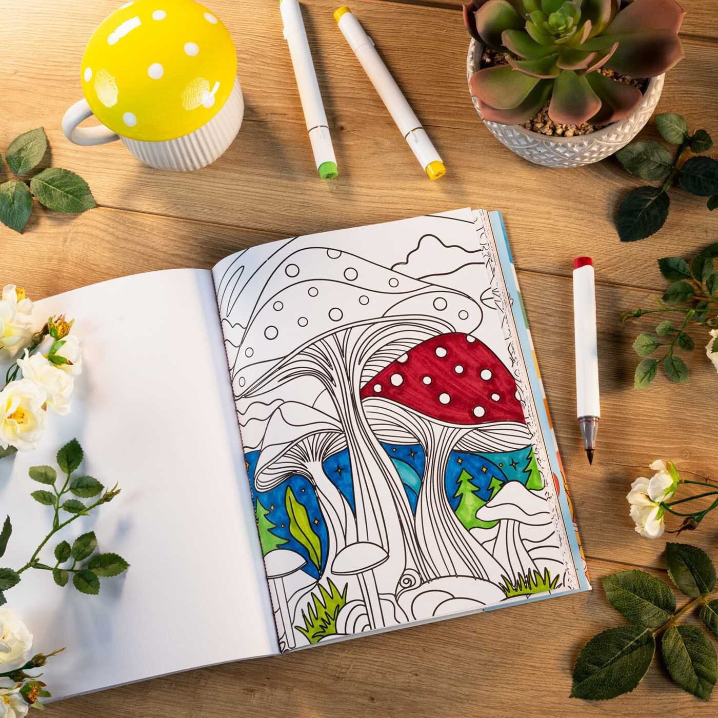 Peace, Love, and Coloring Book for Adults and Teens (Over 35 Pages to Color)