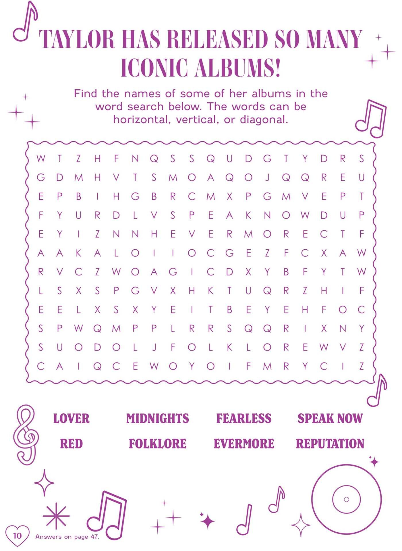 Taylor's World! Coloring and Activity Book with 50+ Stickers & Stackable Markers!