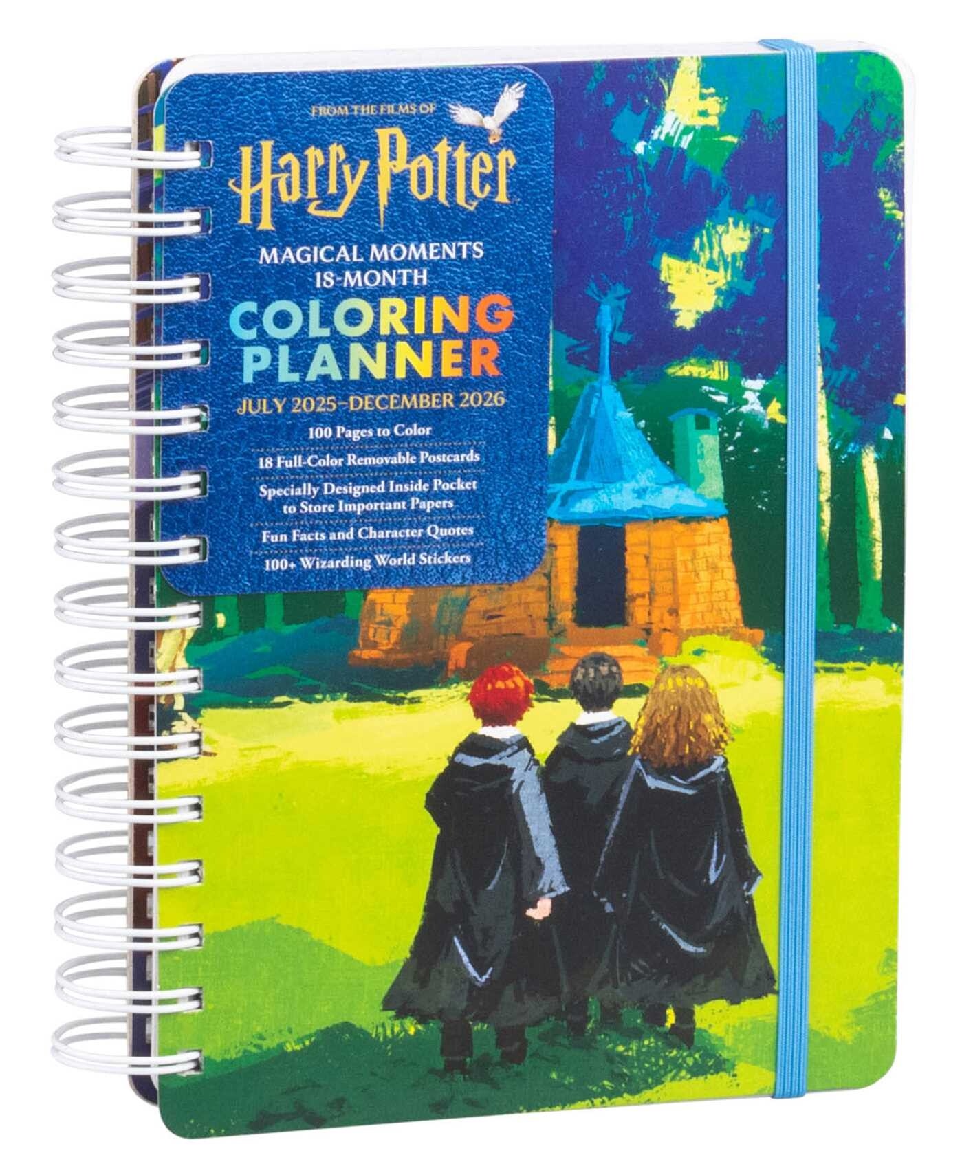 2026 Harry Potter Magical Moments 18-Month Coloring Planner