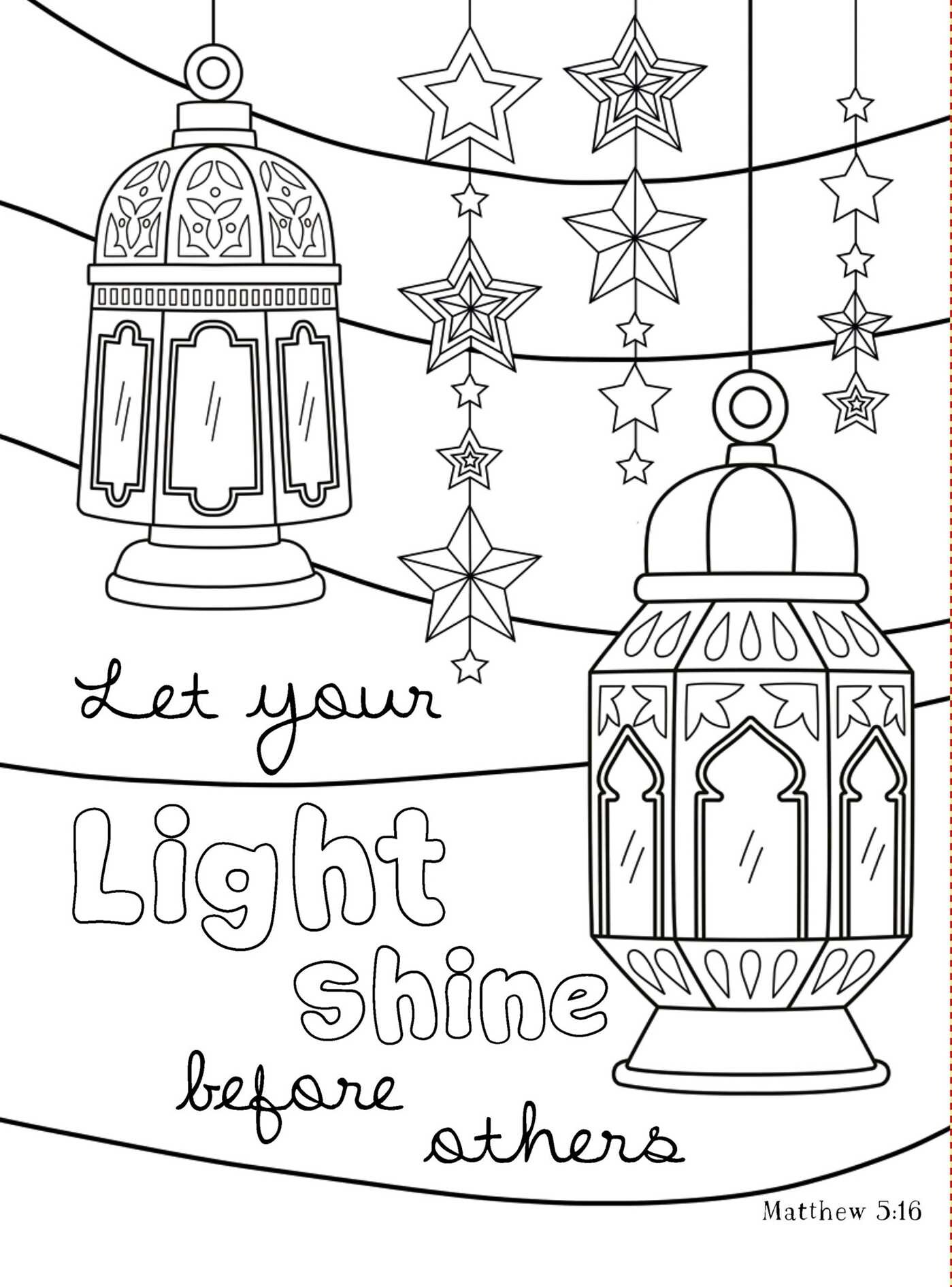Words of Jesus Glow-in-the-Dark Coloring