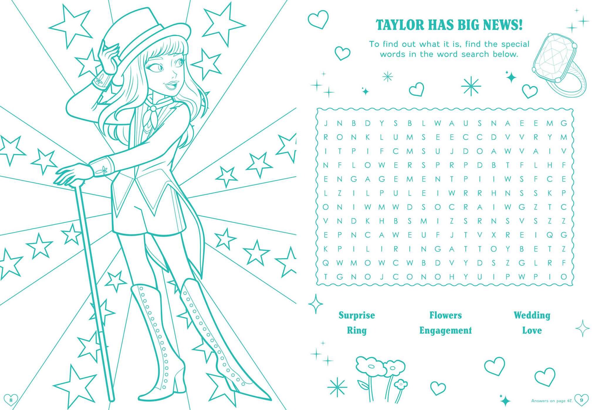 Taylor Swift Friends Forever Coloring & Activity Book with Friendship Bracelet Kit