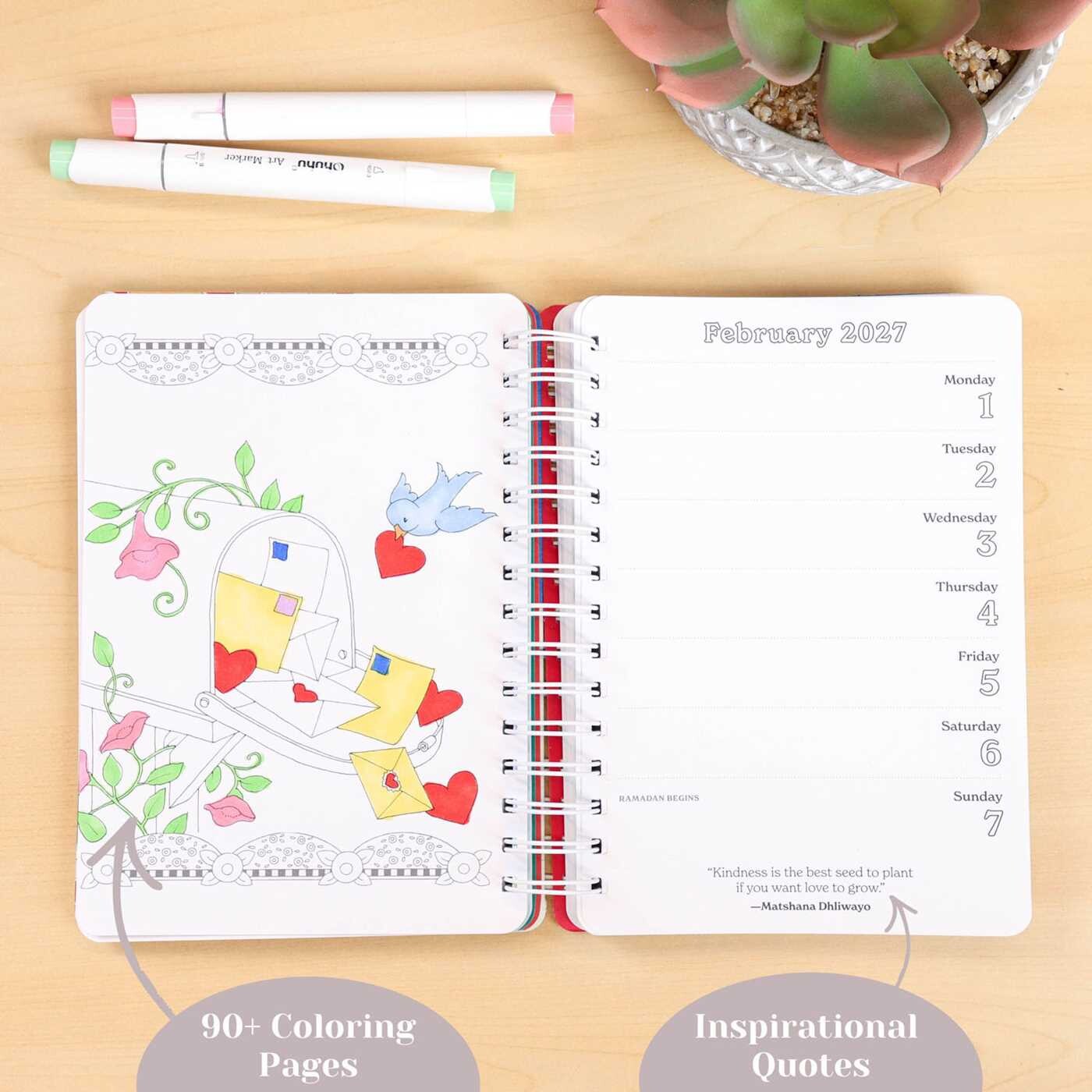 Mary Engelbreit 18-Month Coloring Planner: July 2026-December 2027