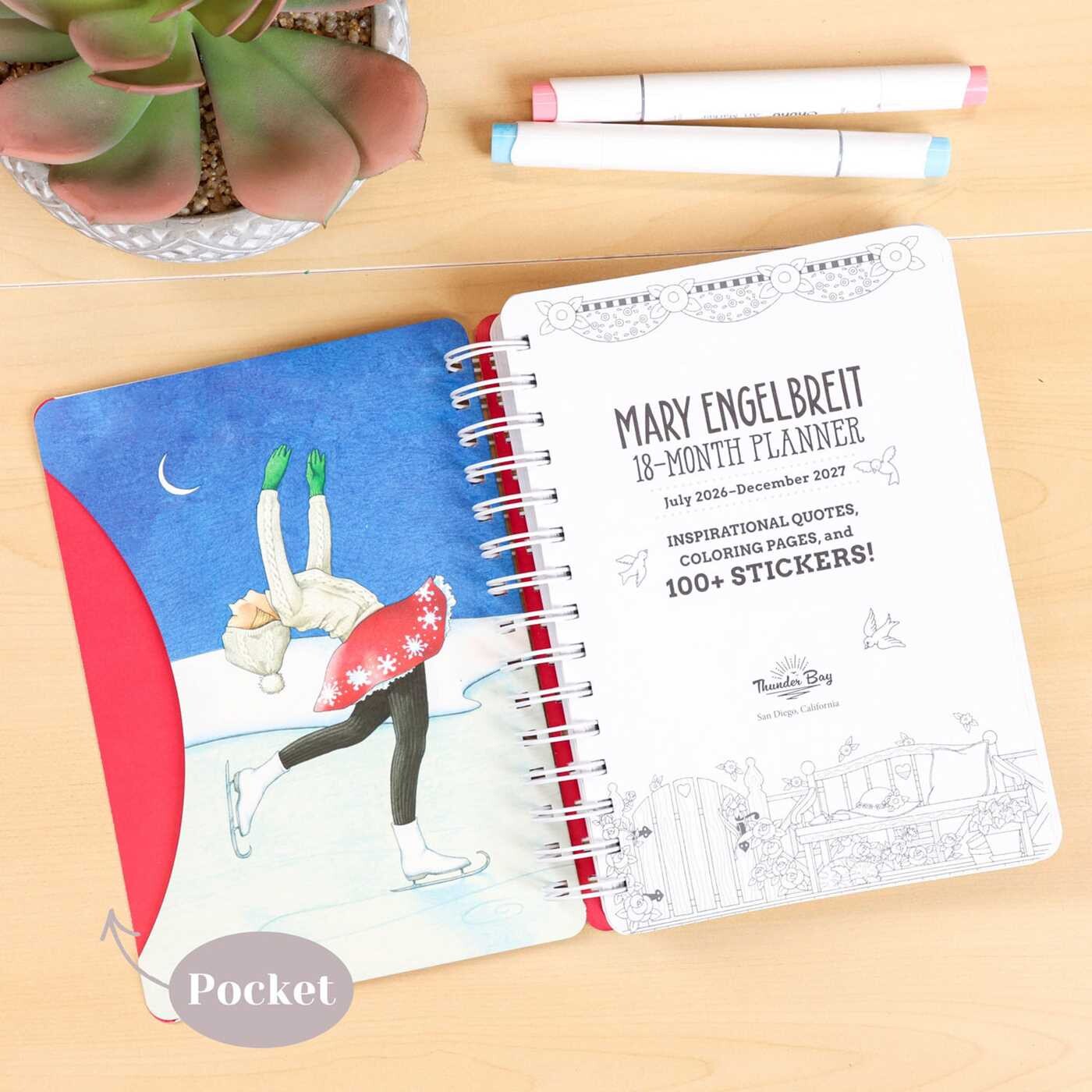 Mary Engelbreit 18-Month Coloring Planner: July 2026-December 2027