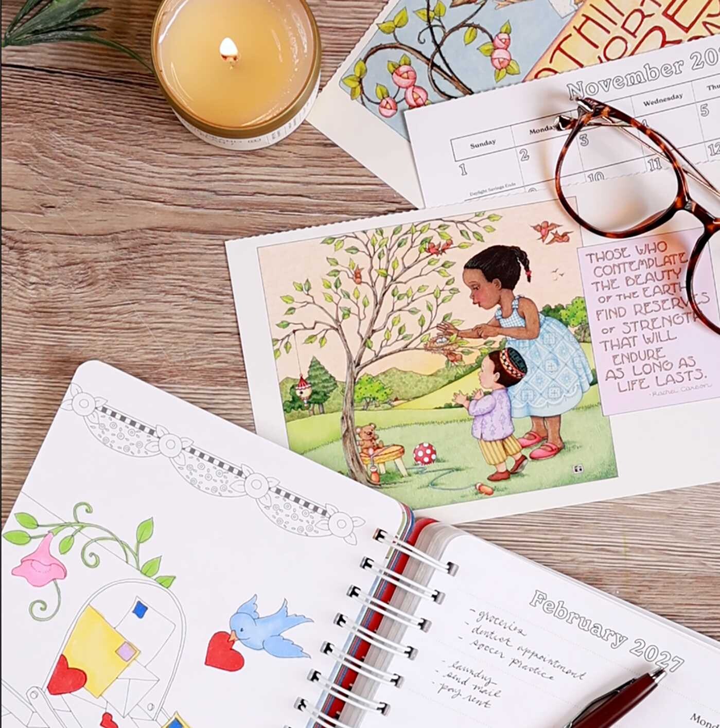 Mary Engelbreit 18-Month Coloring Planner: July 2026-December 2027