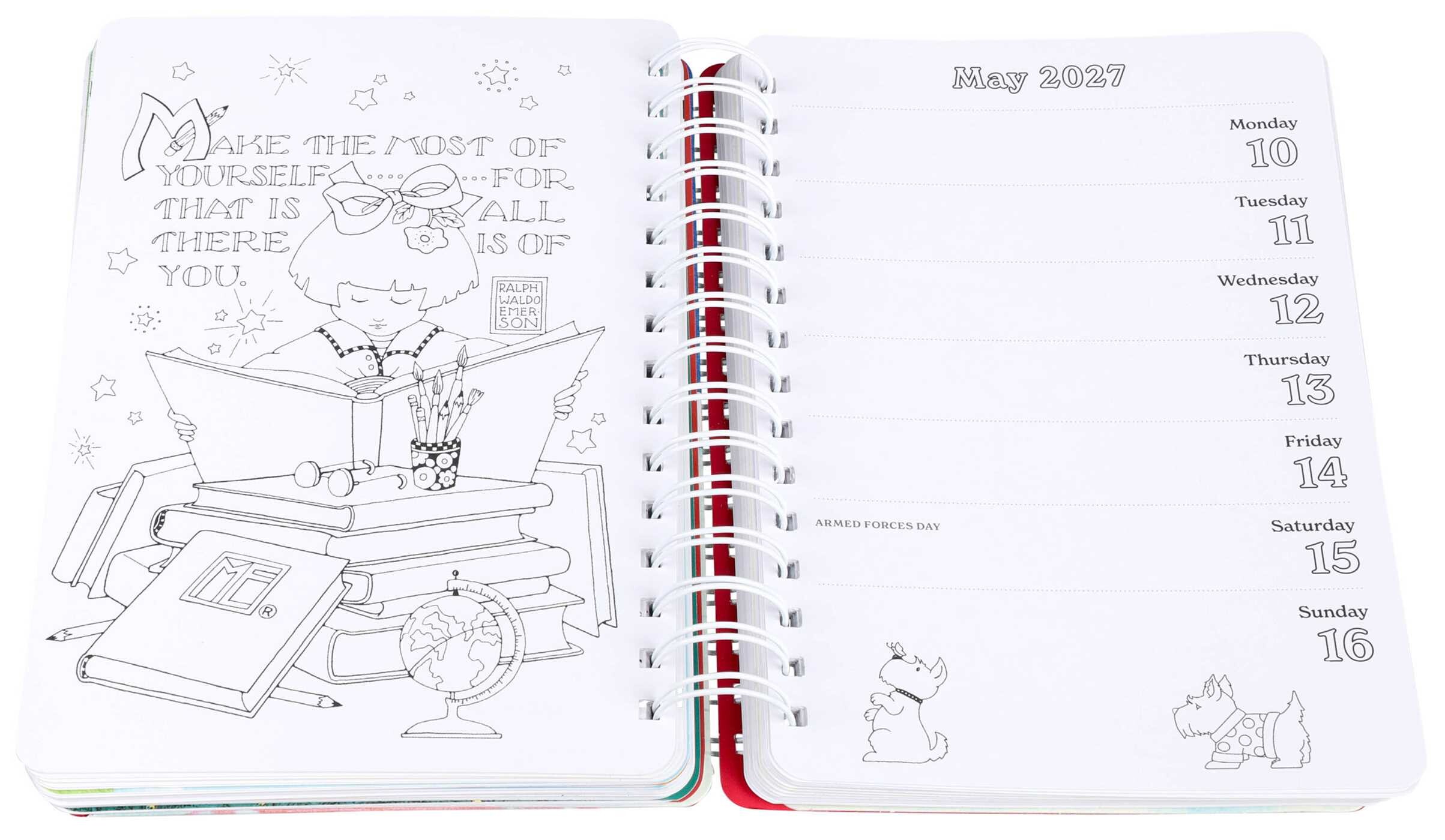 Mary Engelbreit 18-Month Coloring Planner: July 2026-December 2027