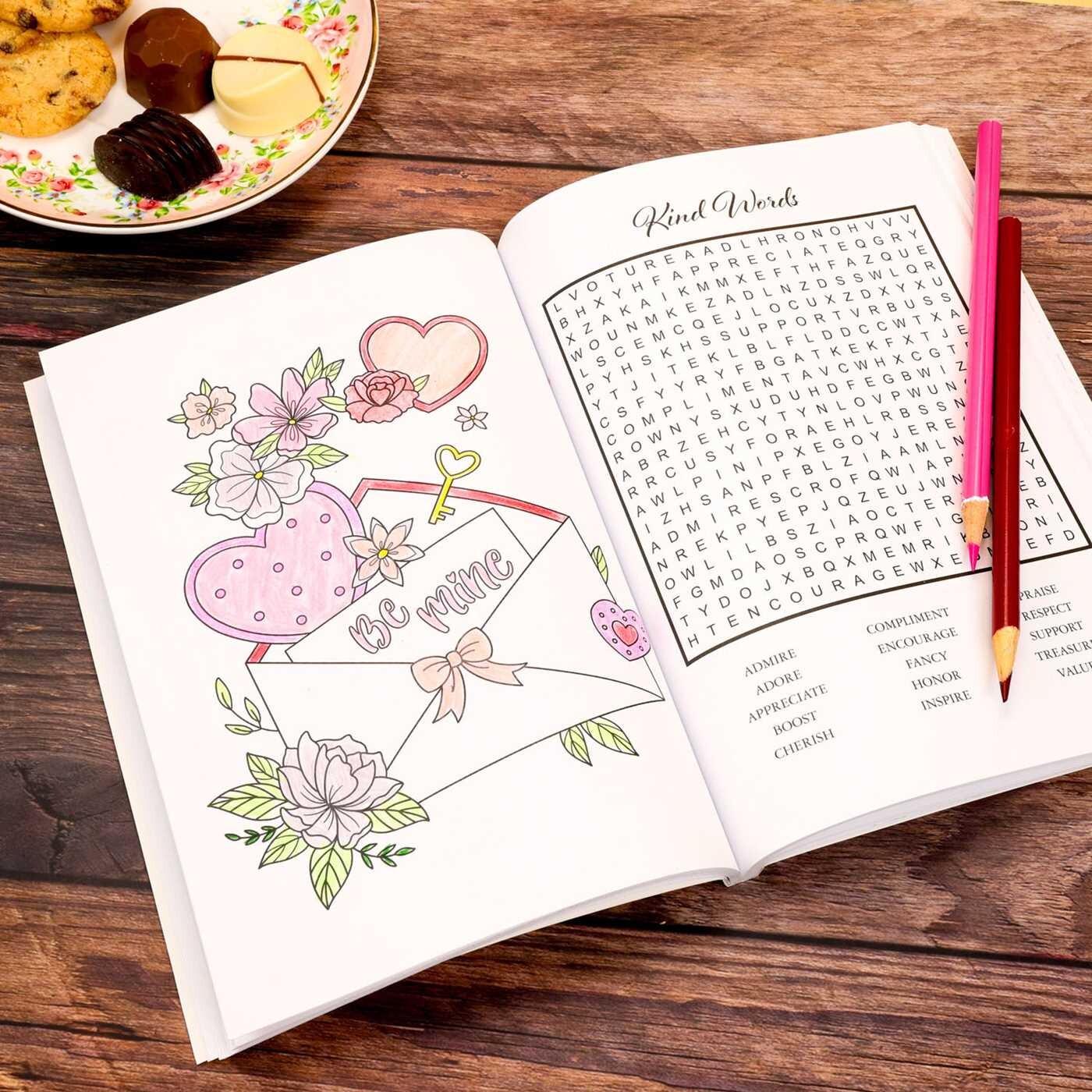 Feel the Love Word Search and Coloring