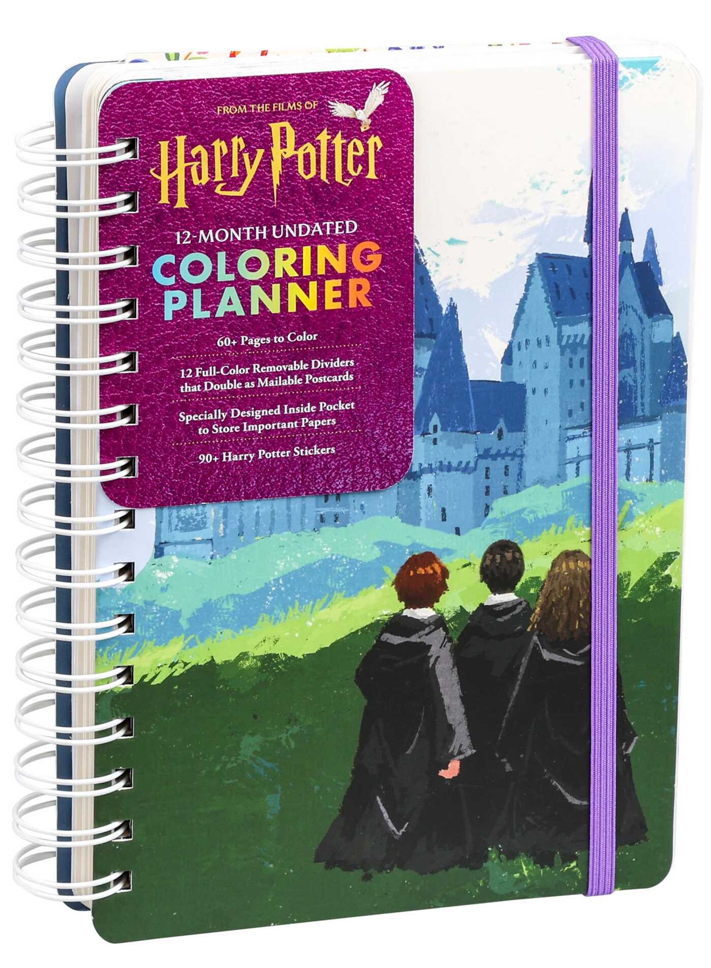 Harry Potter 12-Month Undated Coloring Planner