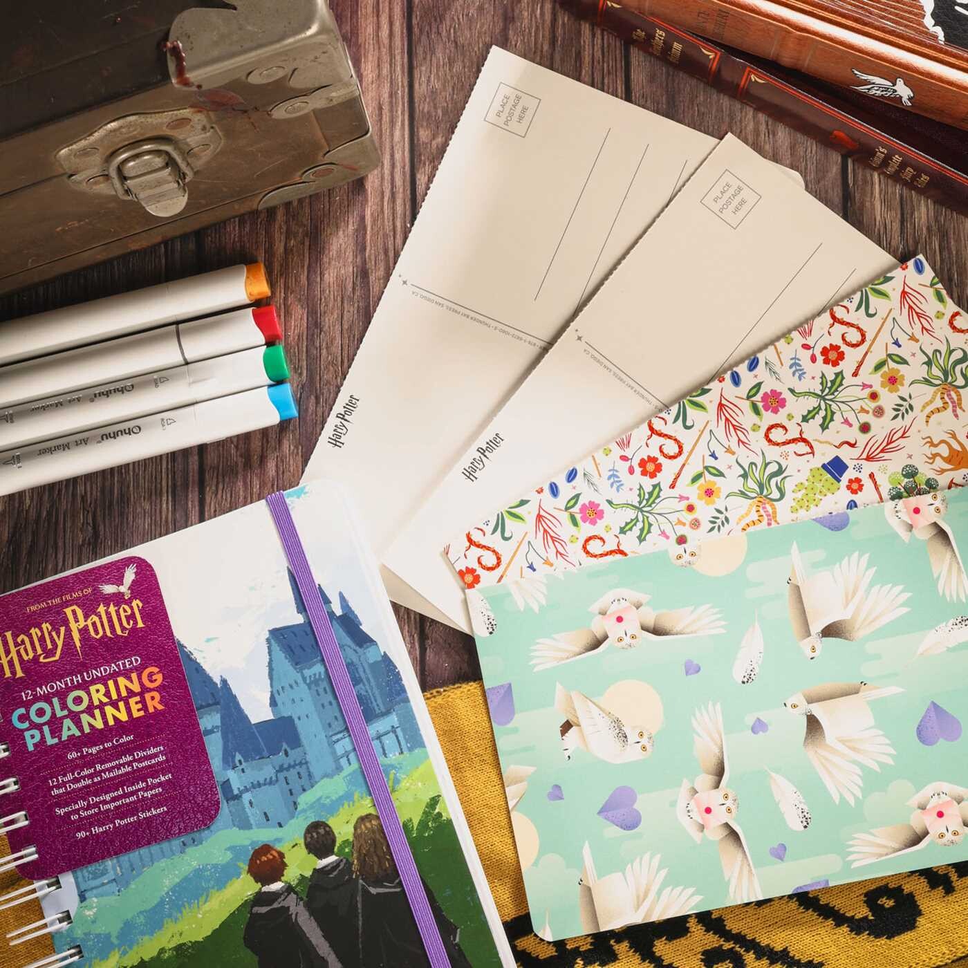 Harry Potter 12-Month Undated Coloring Planner