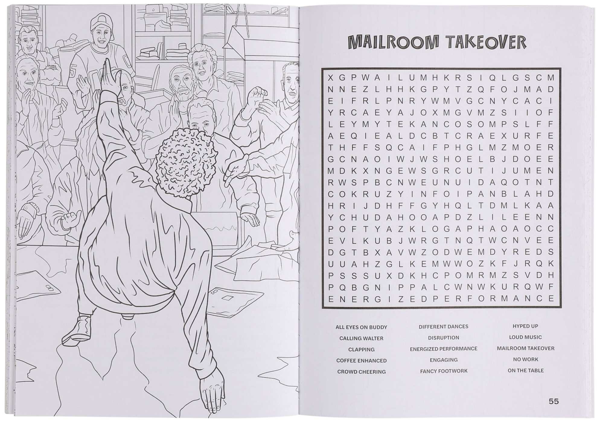 Elf Word Search and Coloring Book