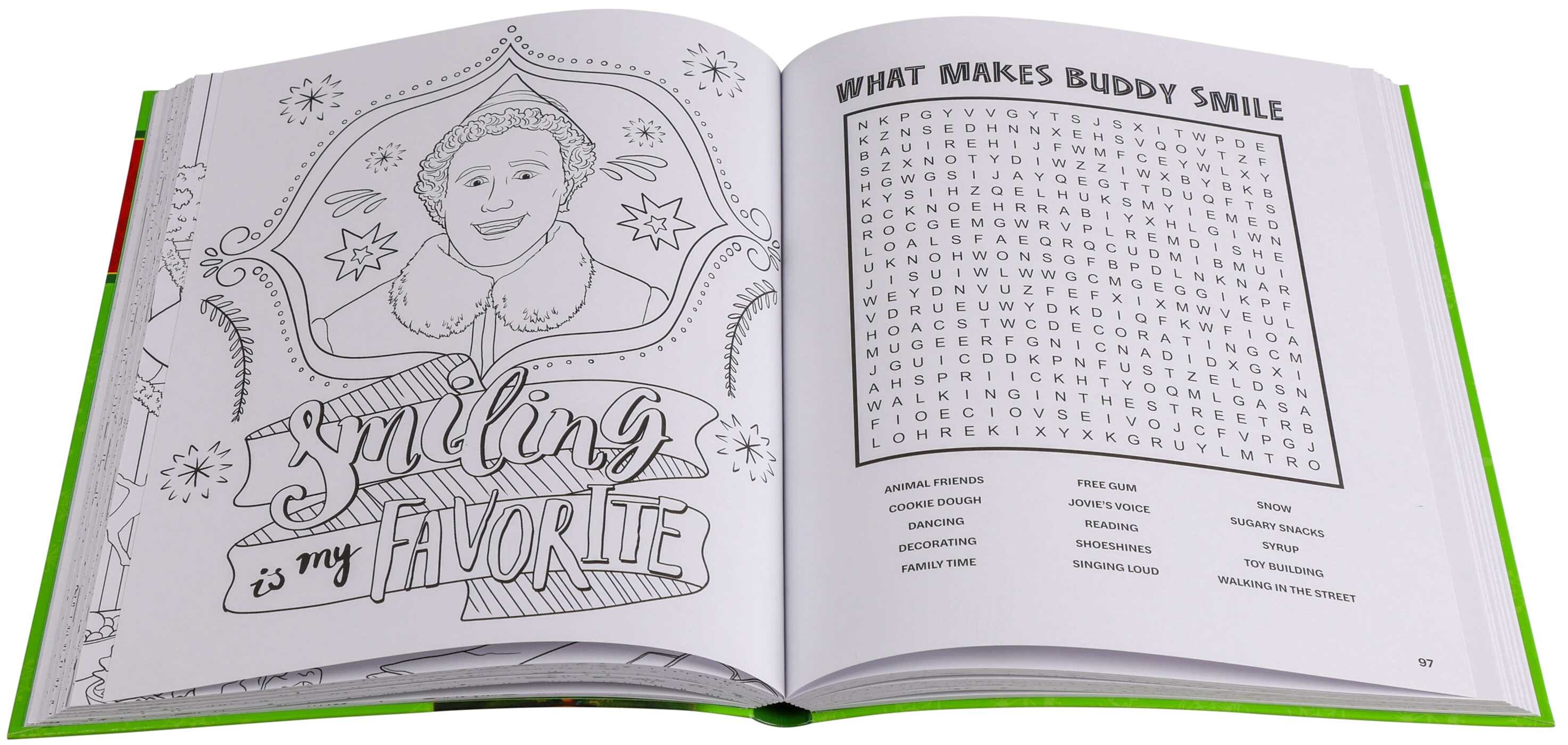 Elf Word Search, Quips, Quotes and Coloring Book