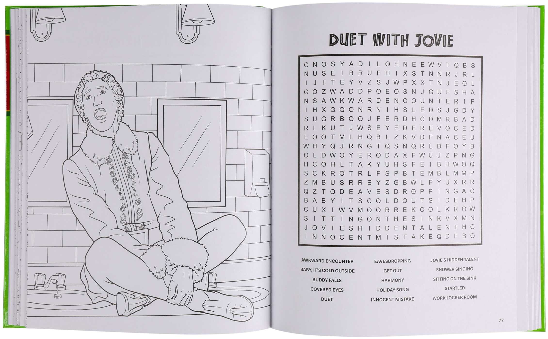 Elf Word Search, Quips, Quotes and Coloring Book