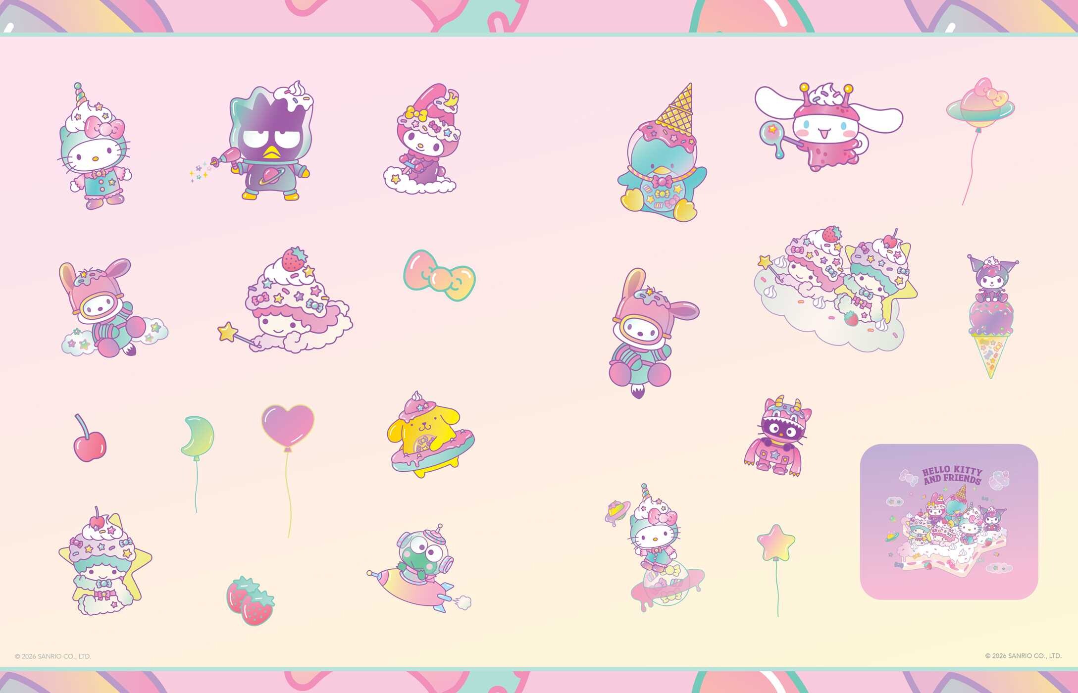 Hello Kitty and Friends Stickers