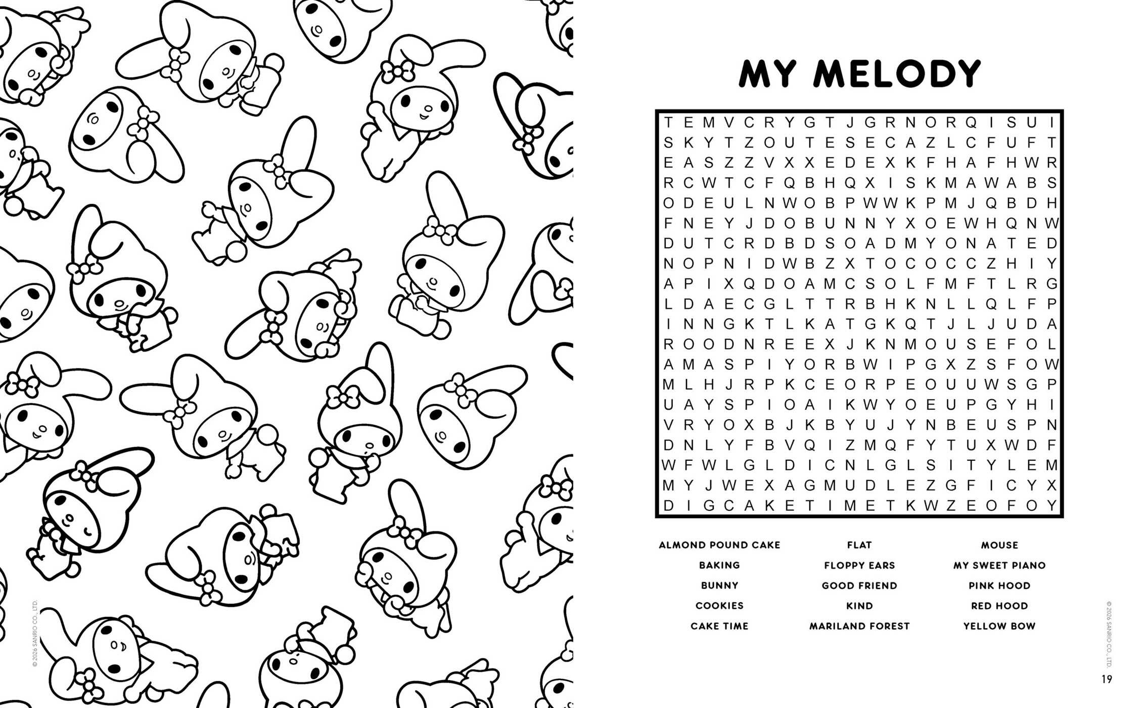 Hello Kitty and Friends Word Search, Quips, Quotes and Coloring Book
