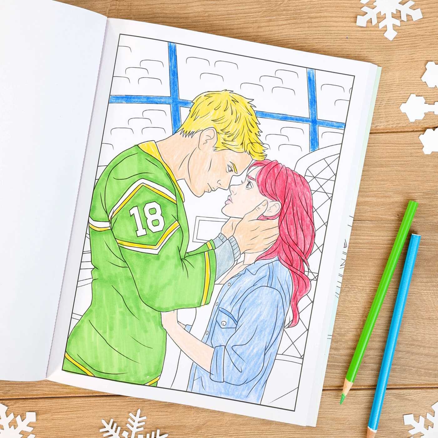 Love on the Ice Coloring