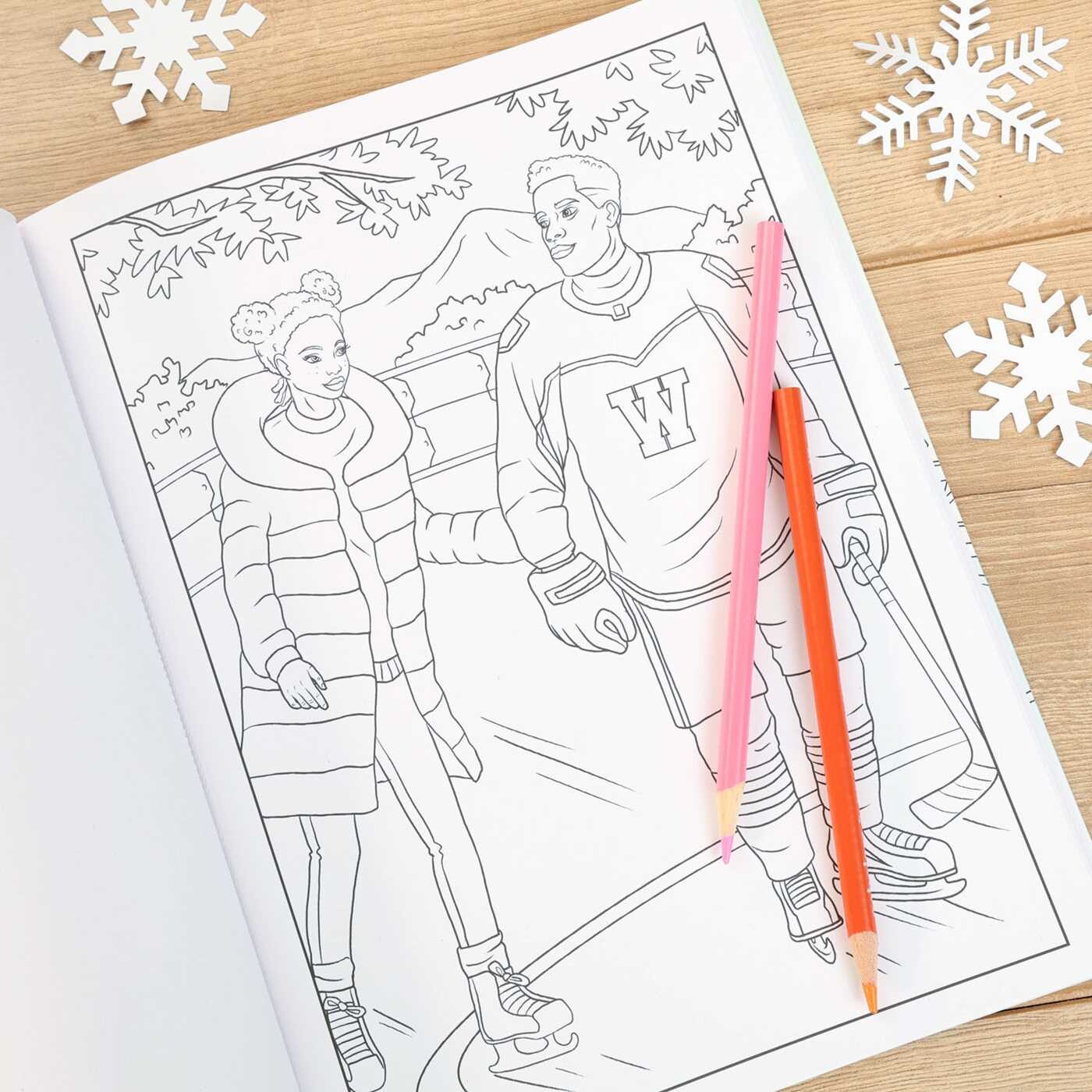 Love on the Ice Coloring