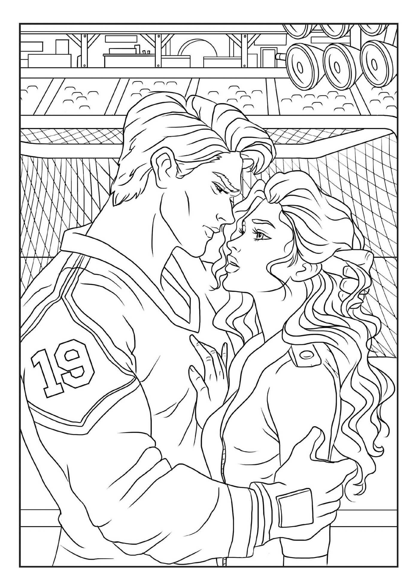 Love on the Ice Coloring