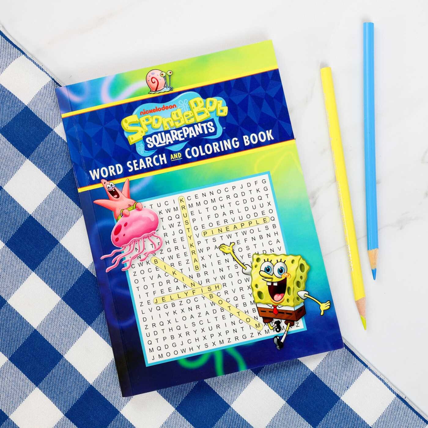 SpongeBob SquarePants Word Search and Coloring Book