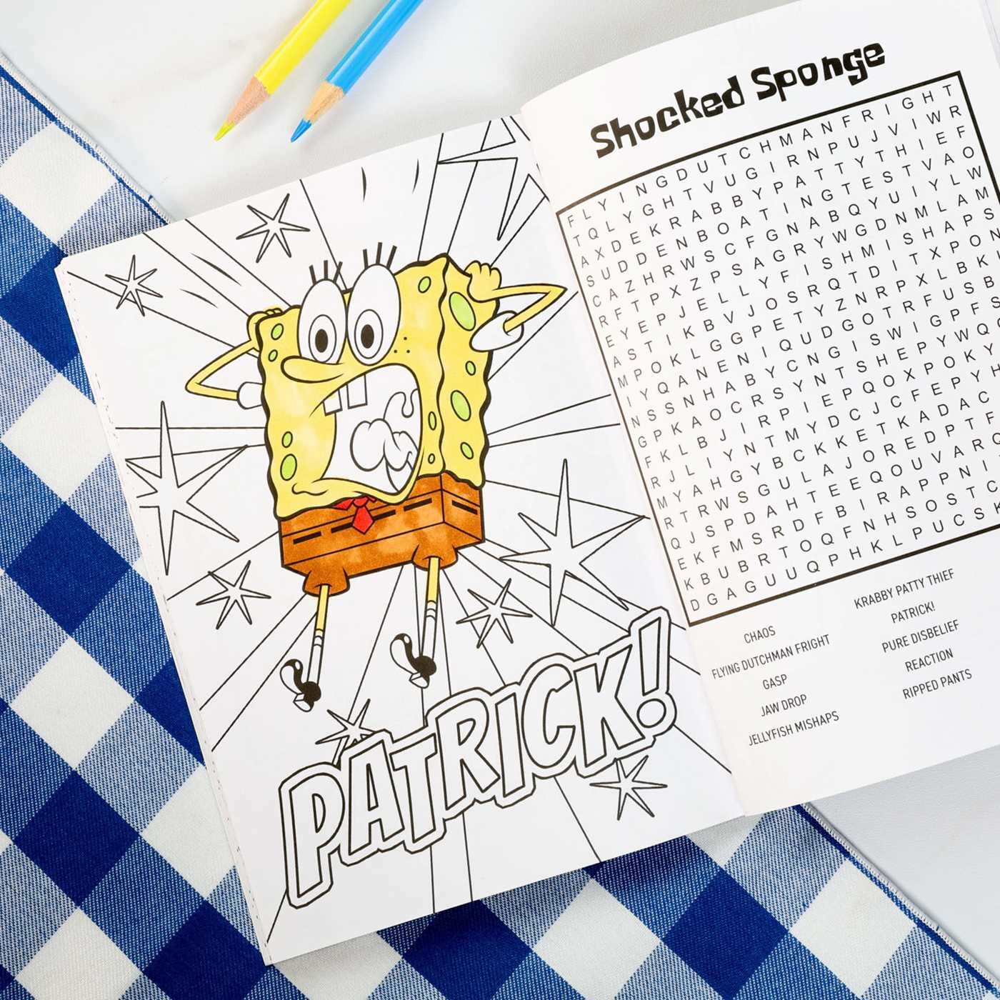 SpongeBob SquarePants Word Search and Coloring Book