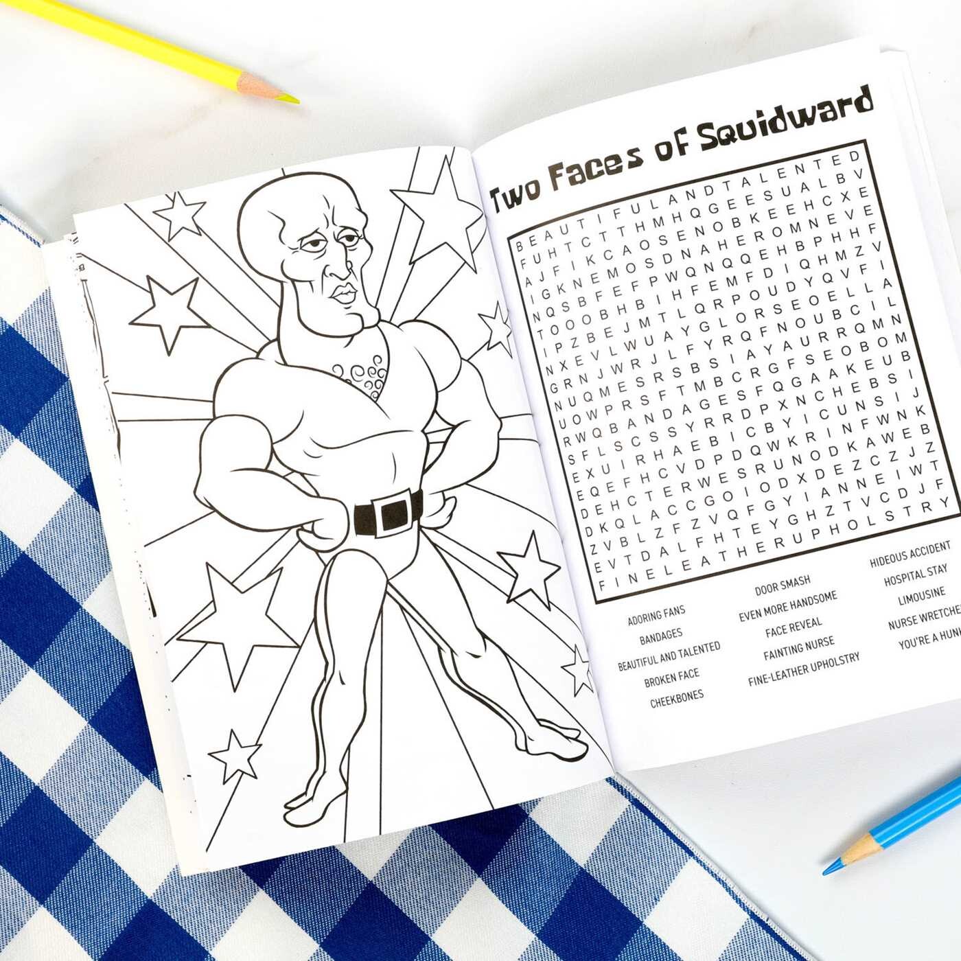 SpongeBob SquarePants Word Search and Coloring Book
