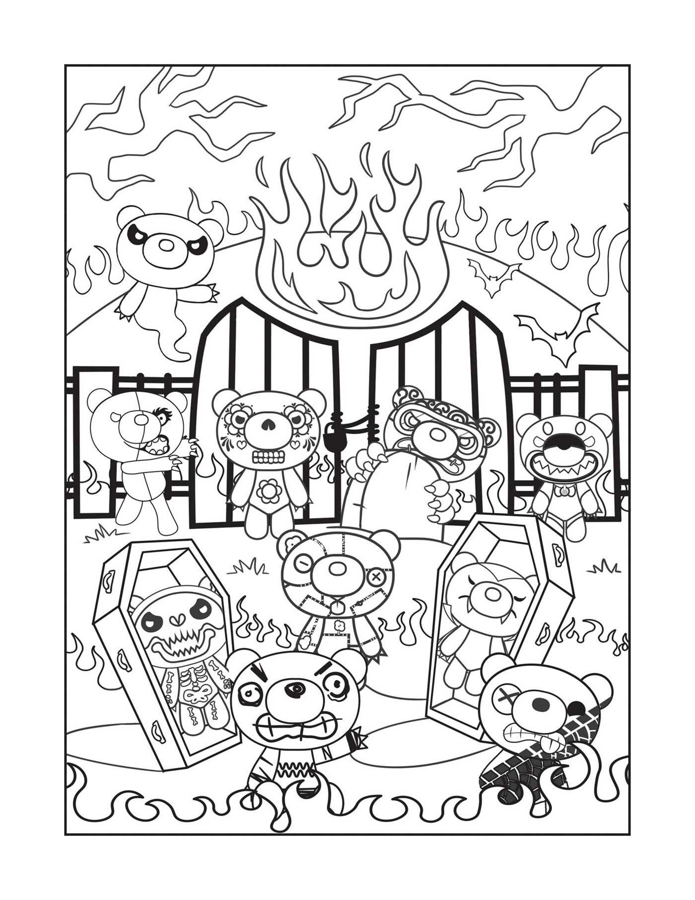 Deddy Bears Coloring