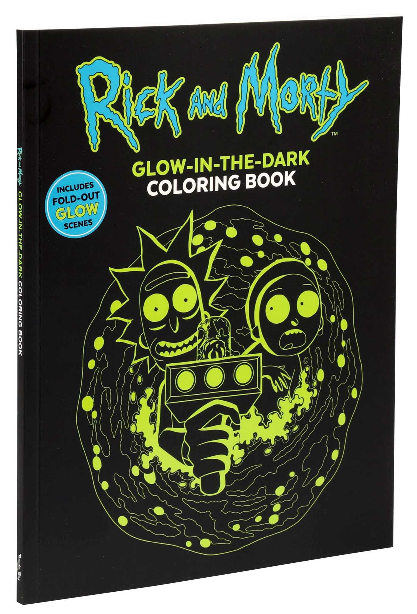 Rick and Morty Glow-in-the-Dark Coloring Book