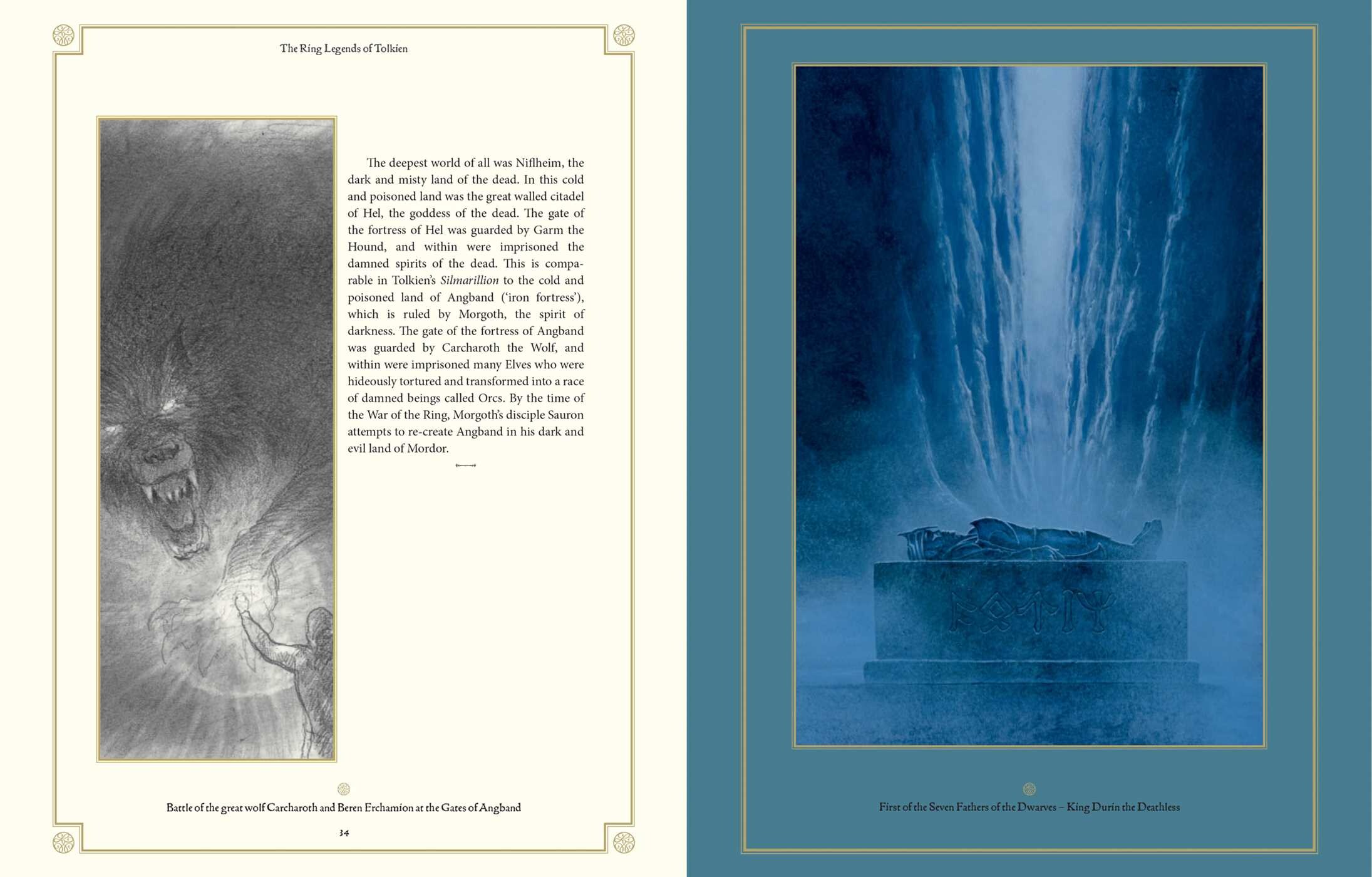 Ring Legends of Tolkien Deluxe Edition - Tolkien Reference Book for All Ages, Illustrated Lord of the Rings Guide