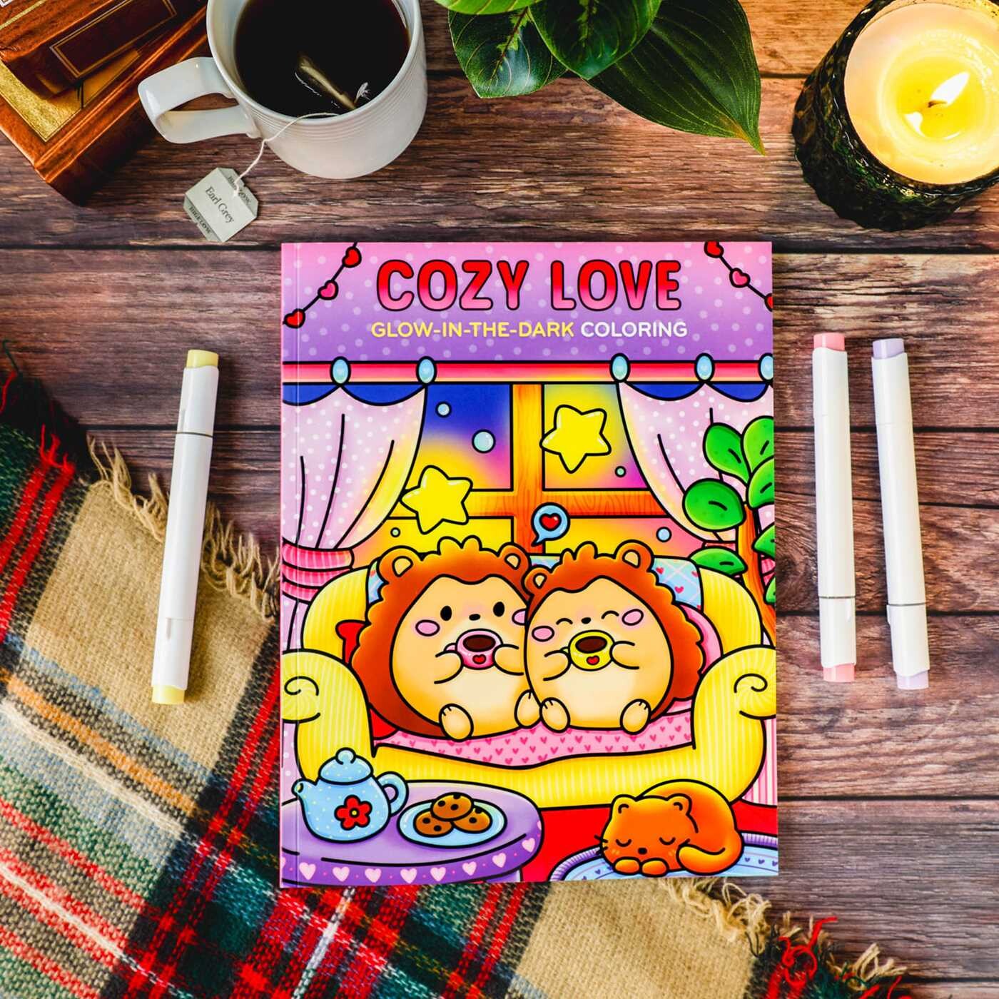 Cozy Love Glow-in-the-Dark Coloring