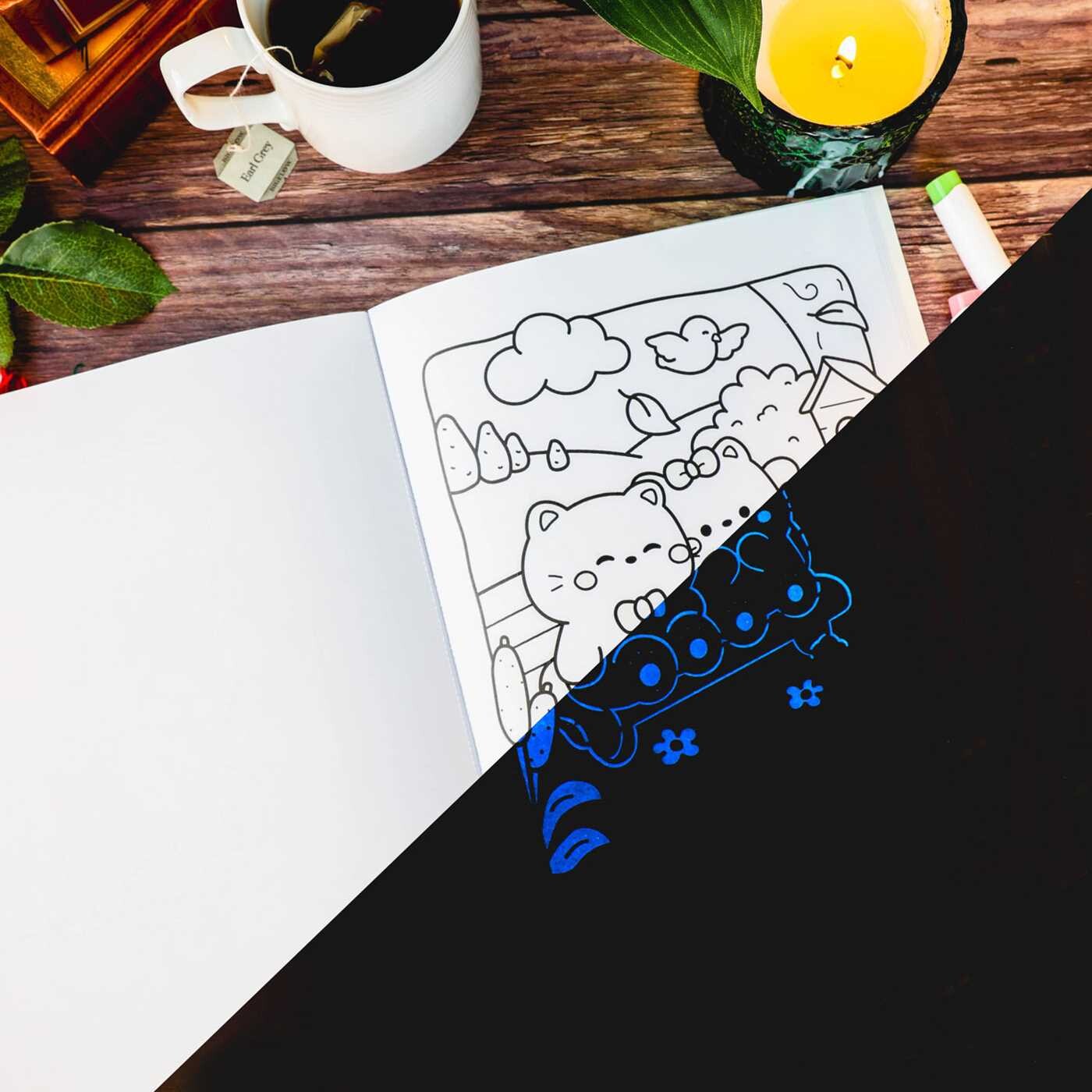 Cozy Love Glow-in-the-Dark Coloring