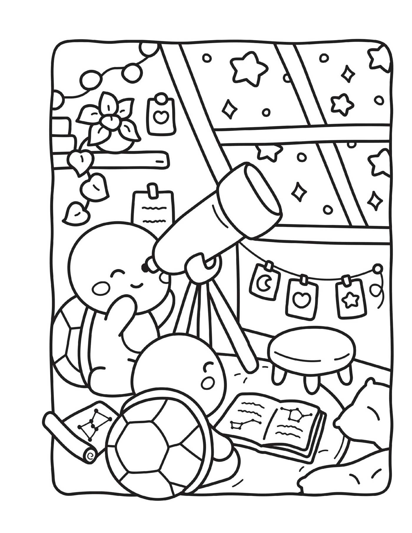 Cozy Love Glow-in-the-Dark Coloring