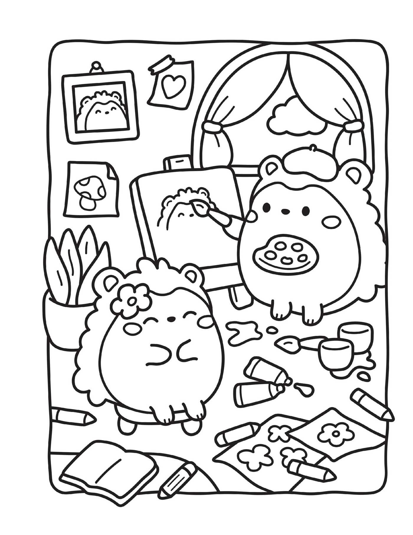 Cozy Love Glow-in-the-Dark Coloring