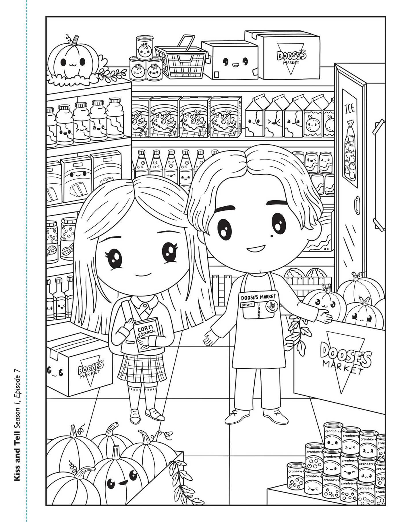Gilmore Girls Kawaii Coloring