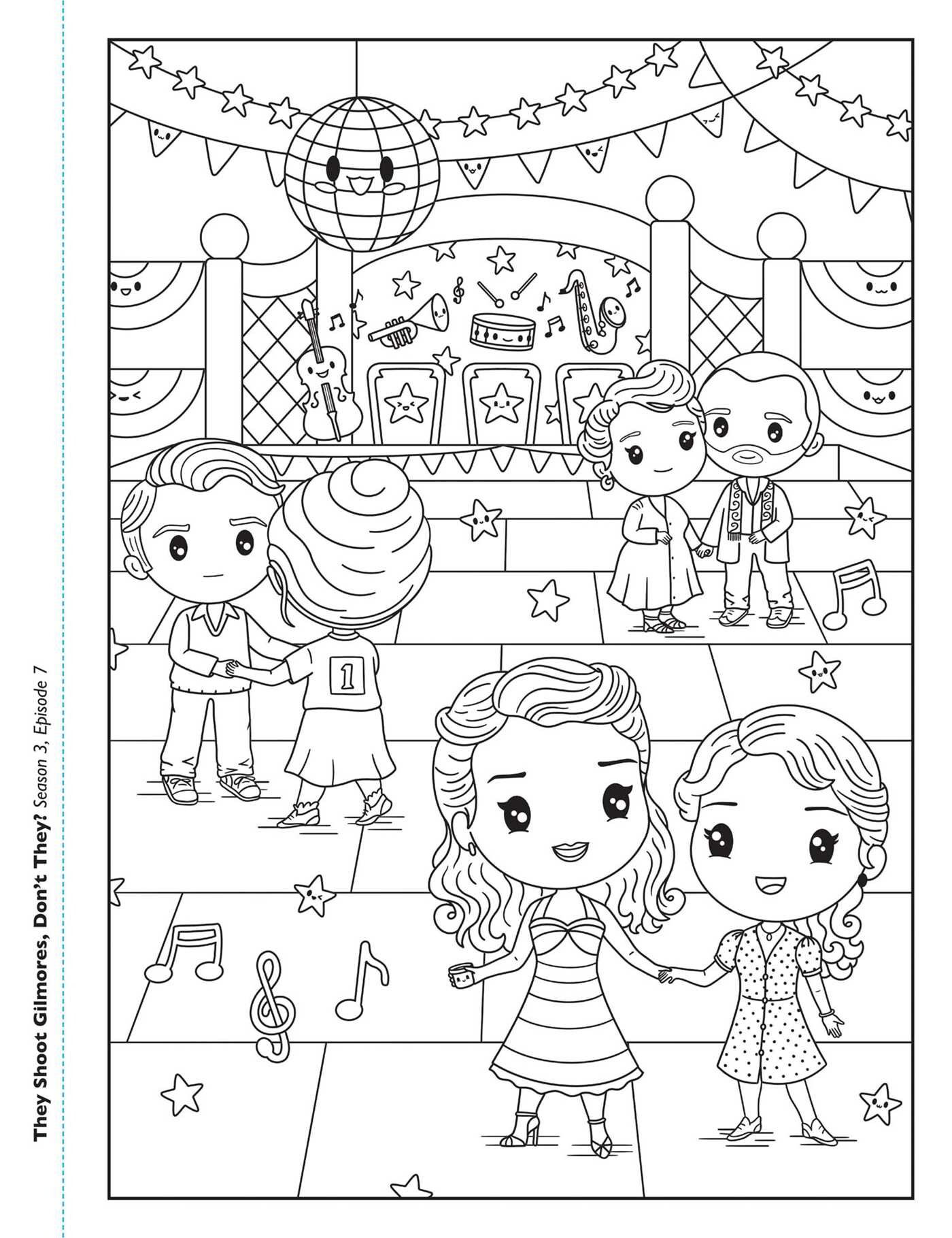 Gilmore Girls Kawaii Coloring