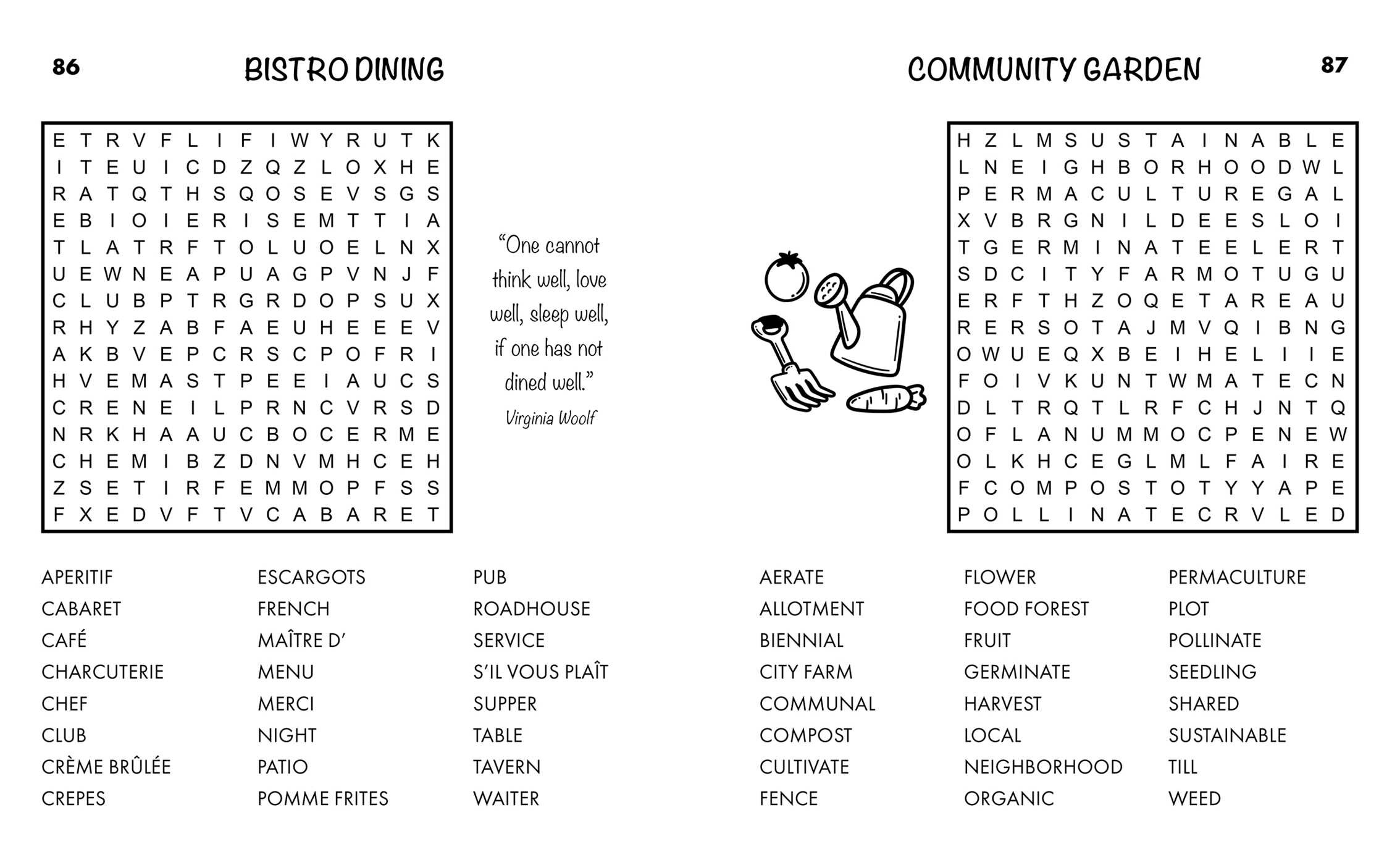 Large Print Cozy Vibes Word Search