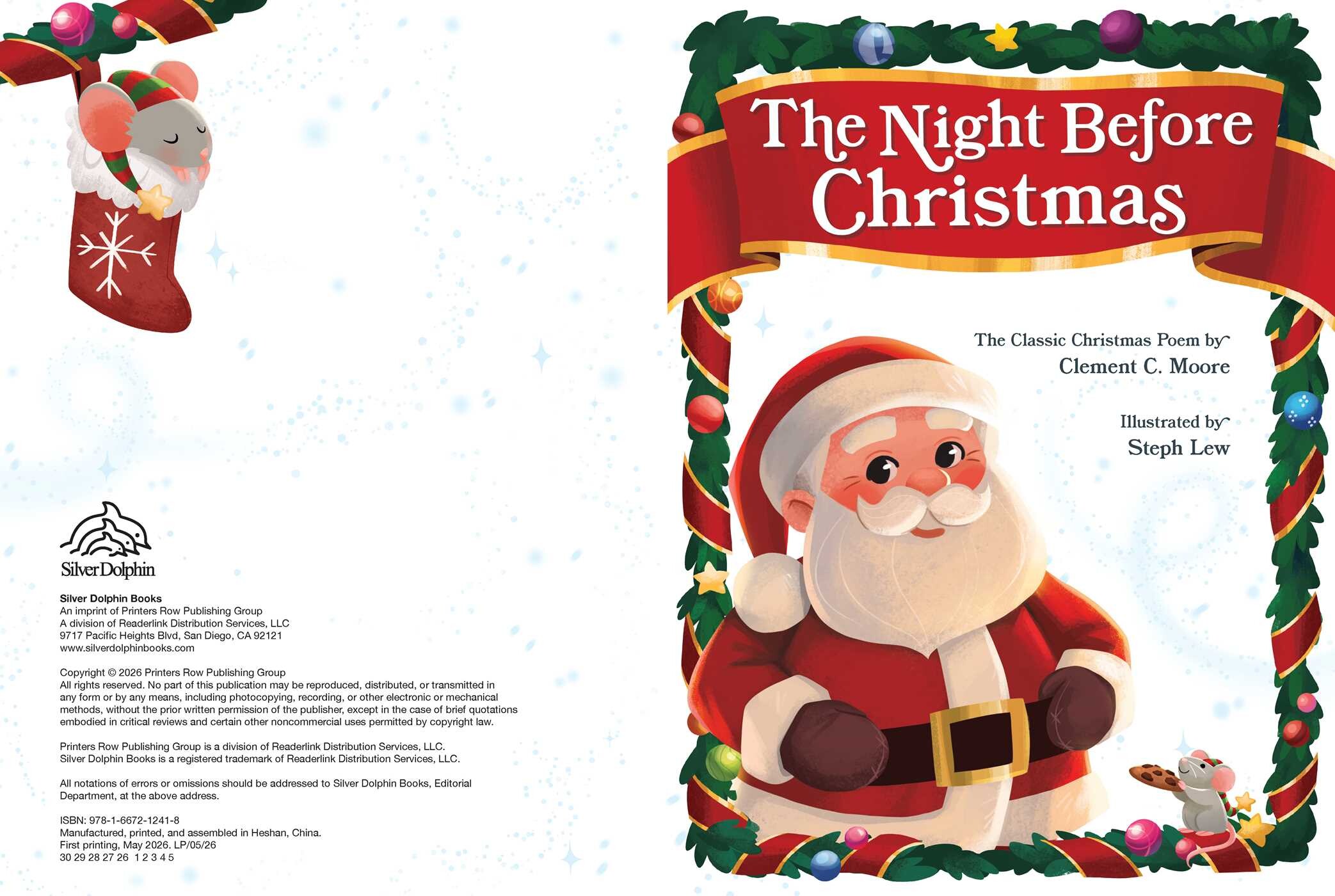 Night Before Christmas with Letter to Santa and Stickers
