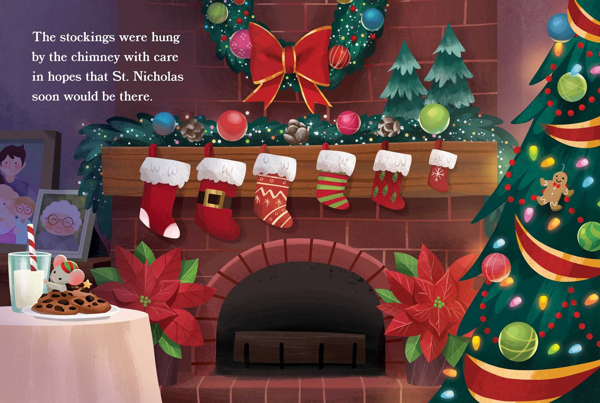 Night Before Christmas with Letter to Santa and Stickers