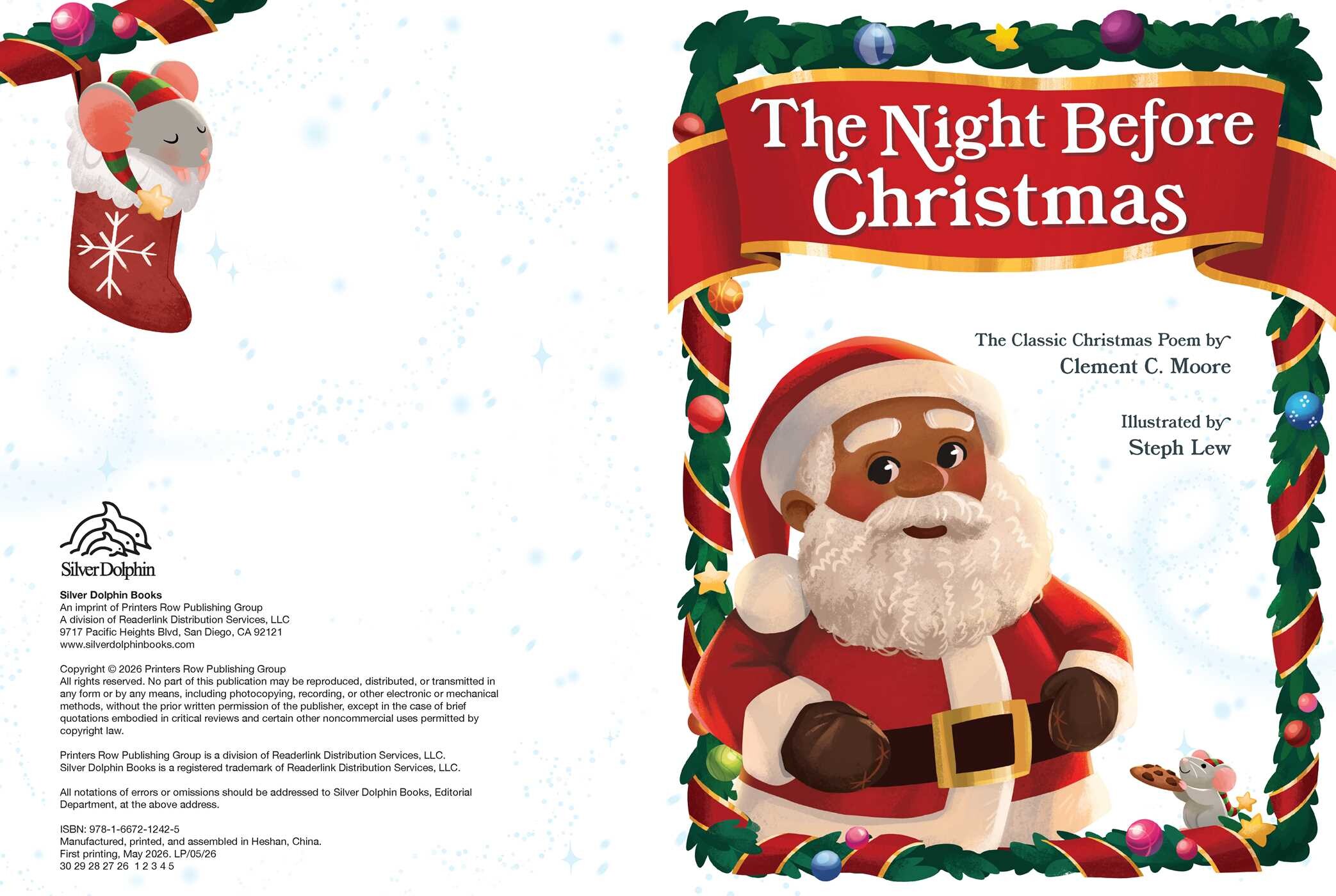 Night Before Christmas with Letter to Santa and Stickers