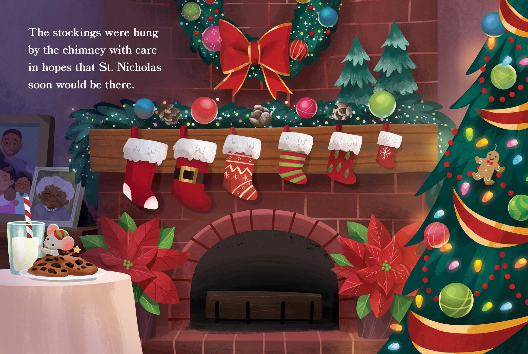 Night Before Christmas with Letter to Santa and Stickers