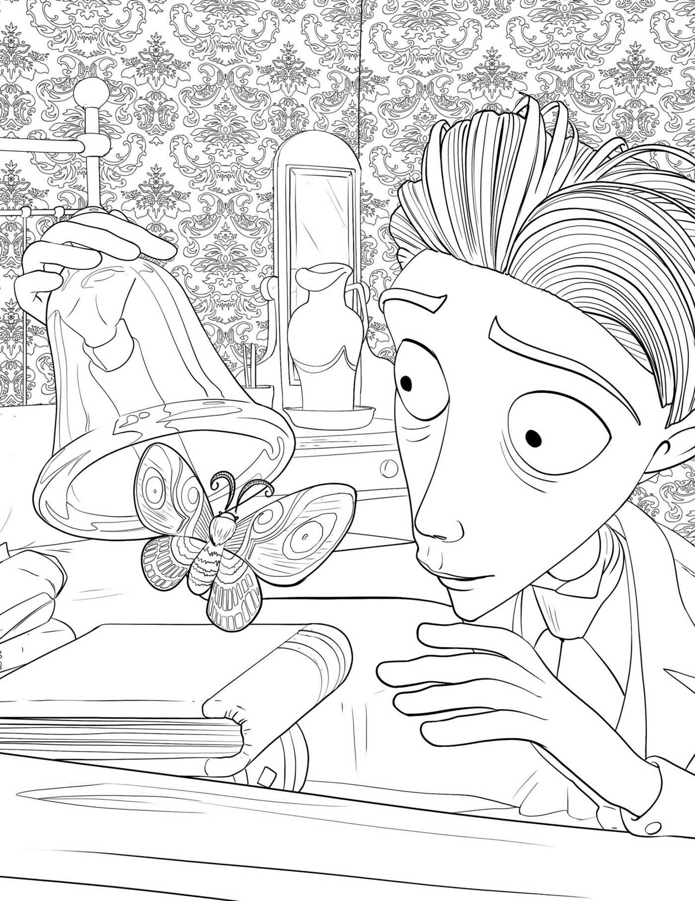 Tim Burton's Corpse Bride Glow-in-the-Dark Coloring Book | Book by ...