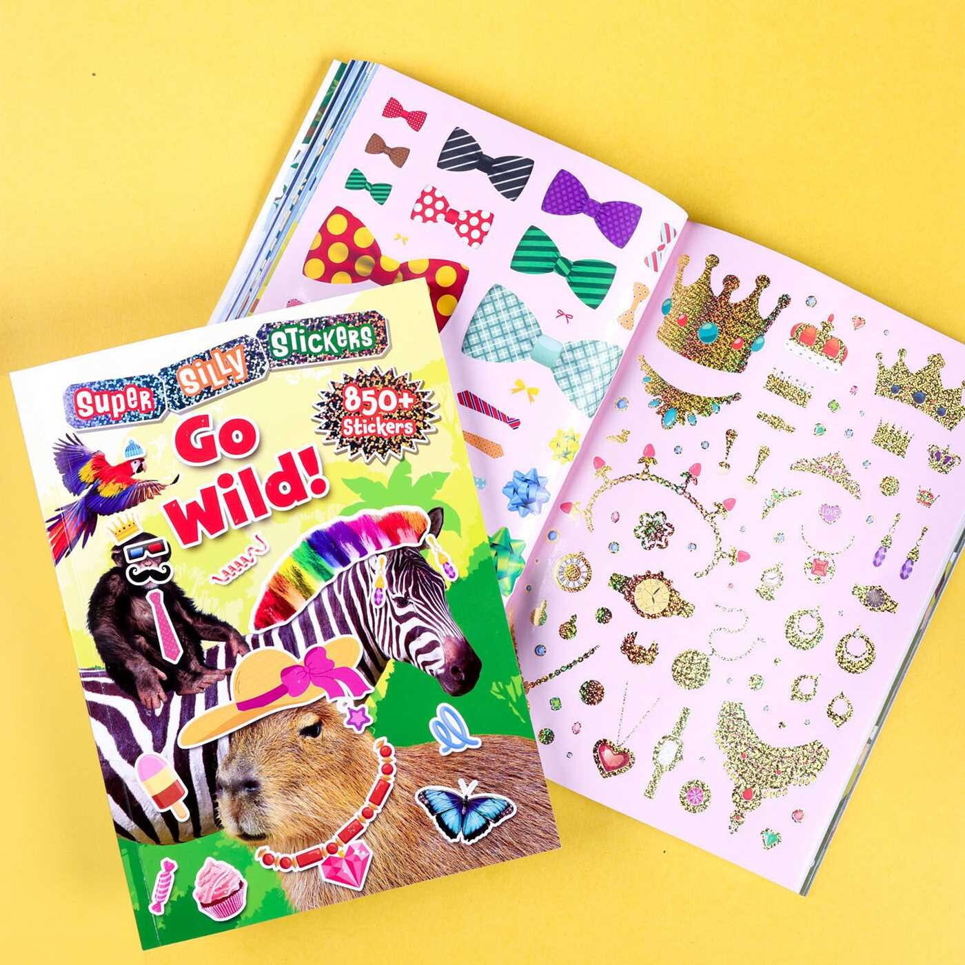 Super Silly Stickers: Go Wild! Sticker Book for Kids