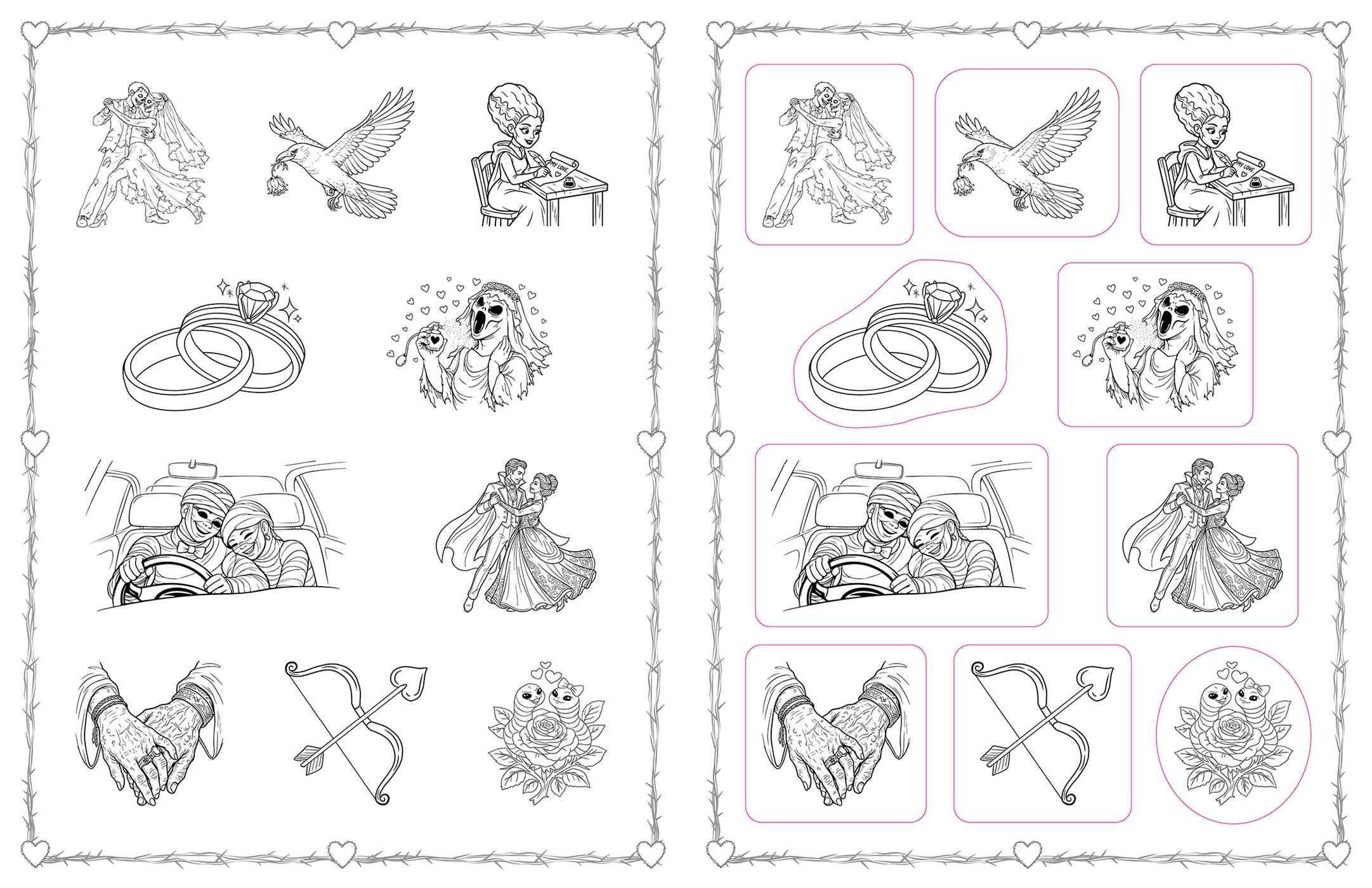Together Forever Coloring Stickers